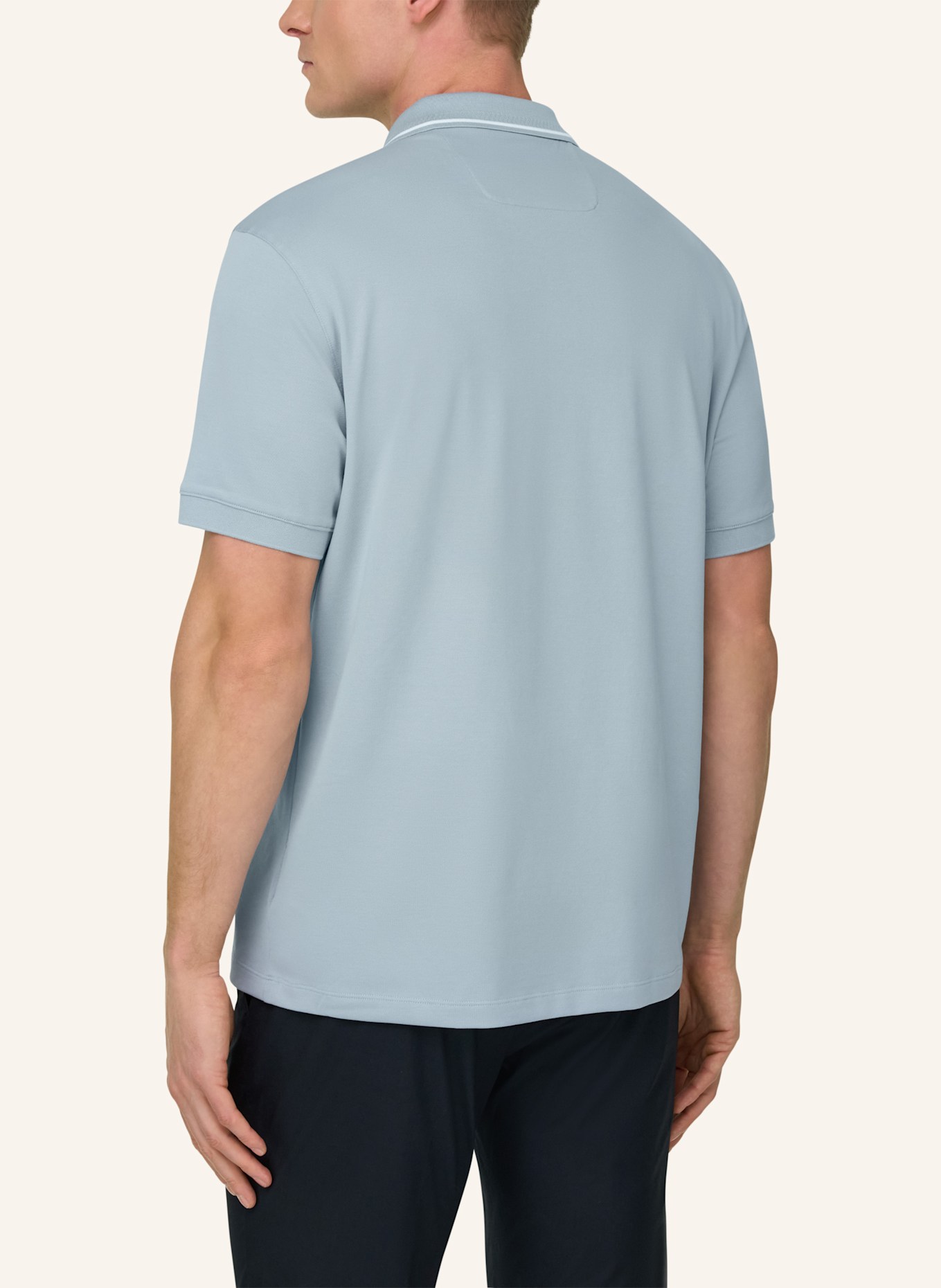 BOGGI MILANO Poloshirt: HELLBLAU