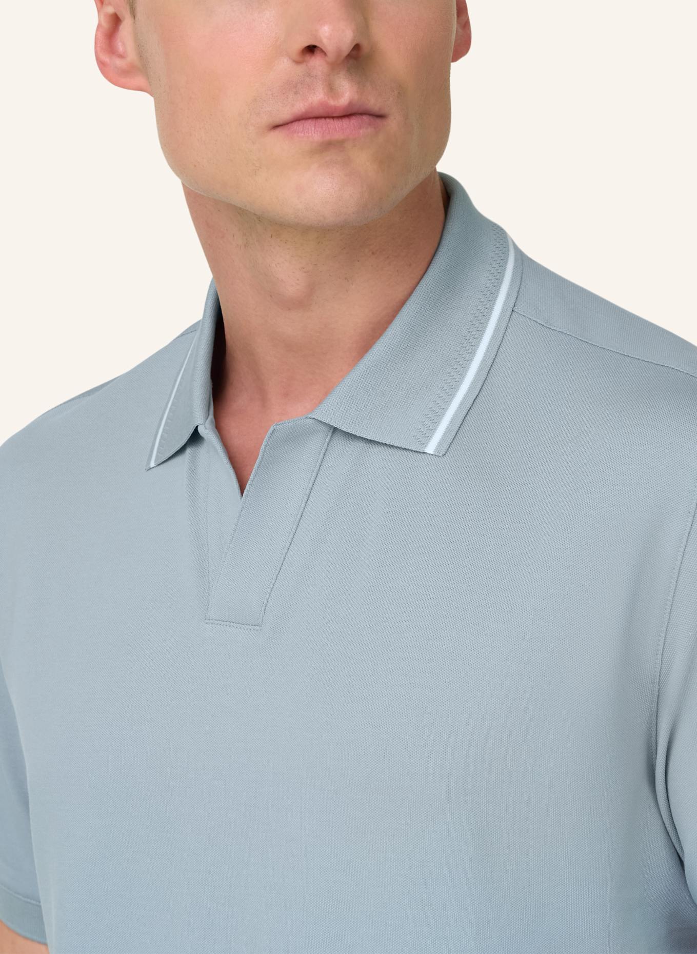BOGGI MILANO Poloshirt: HELLBLAU