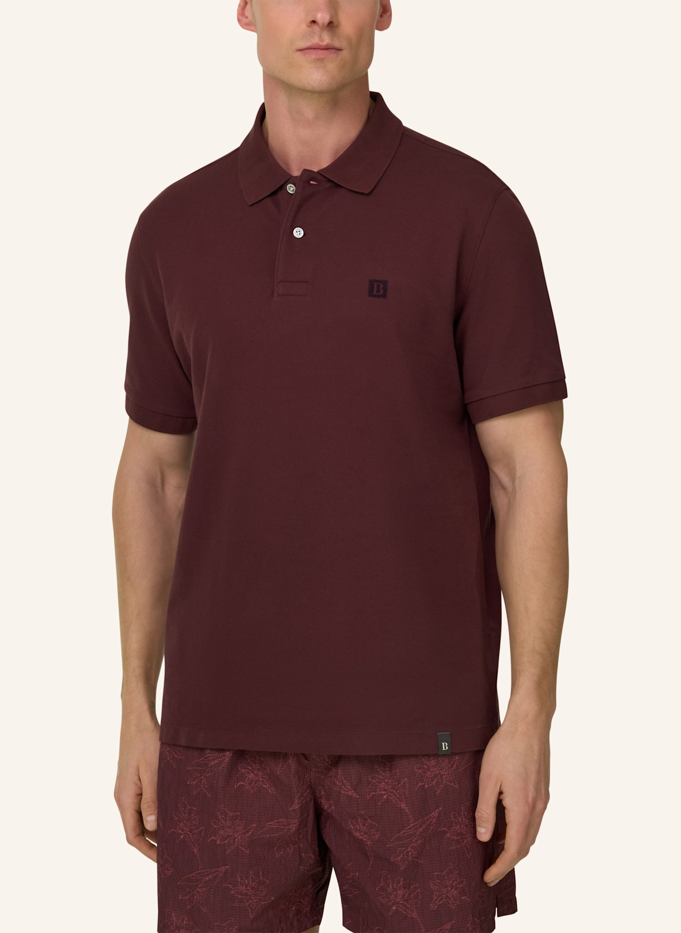 BOGGI MILANO Poloshirt: ROT