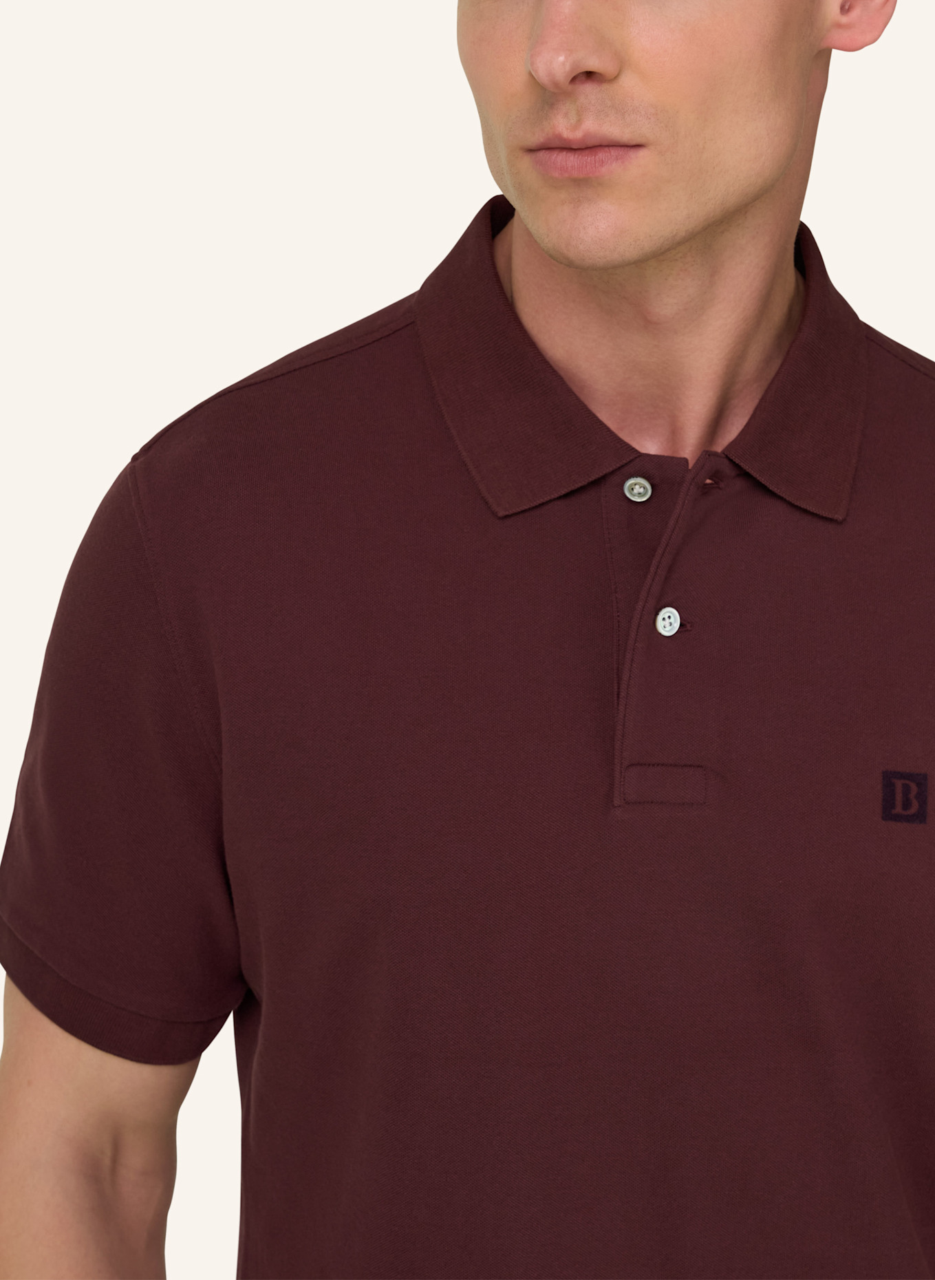 BOGGI MILANO Poloshirt: ROT