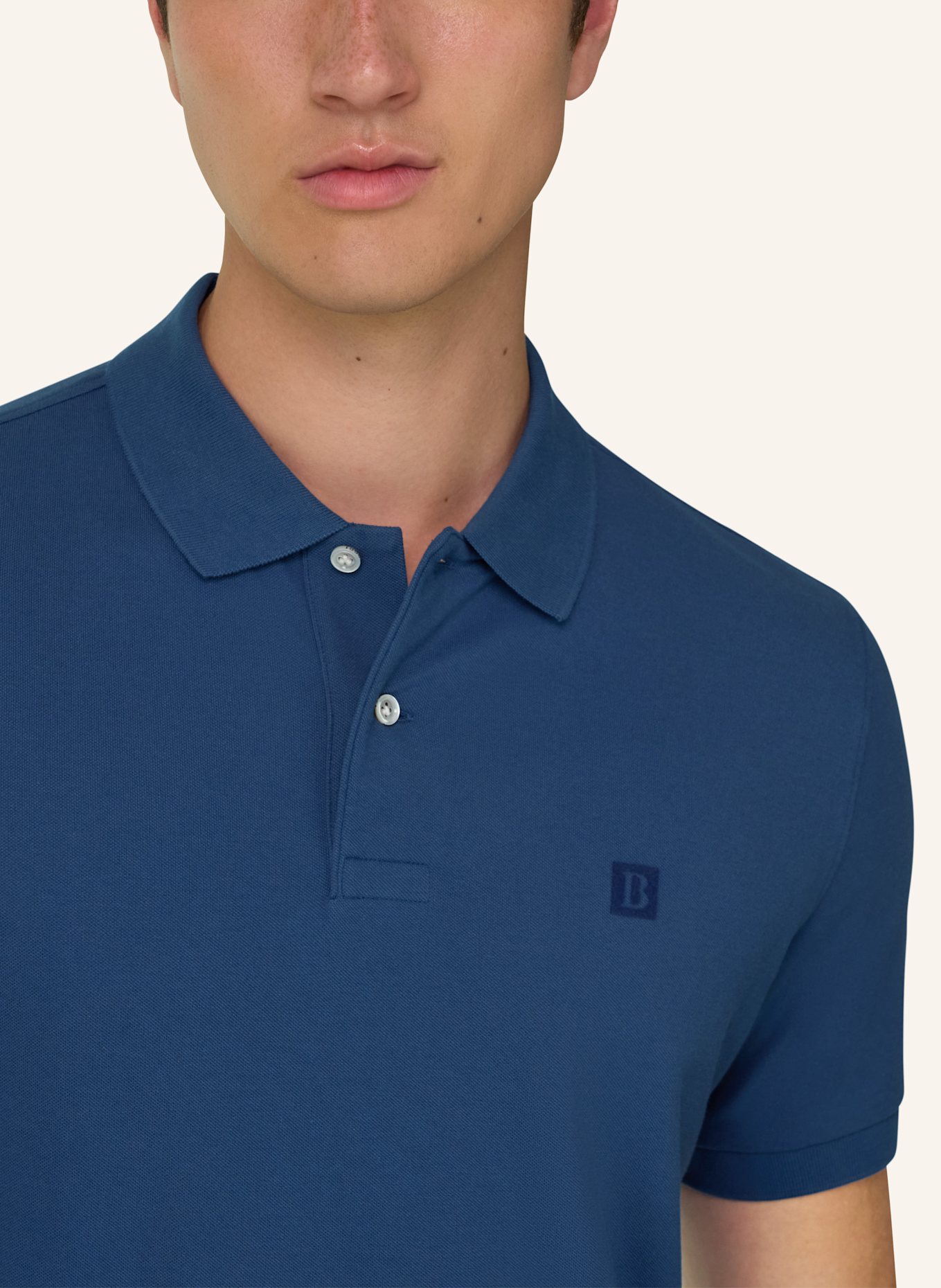 BOGGI MILANO Polo shirt: BLUE