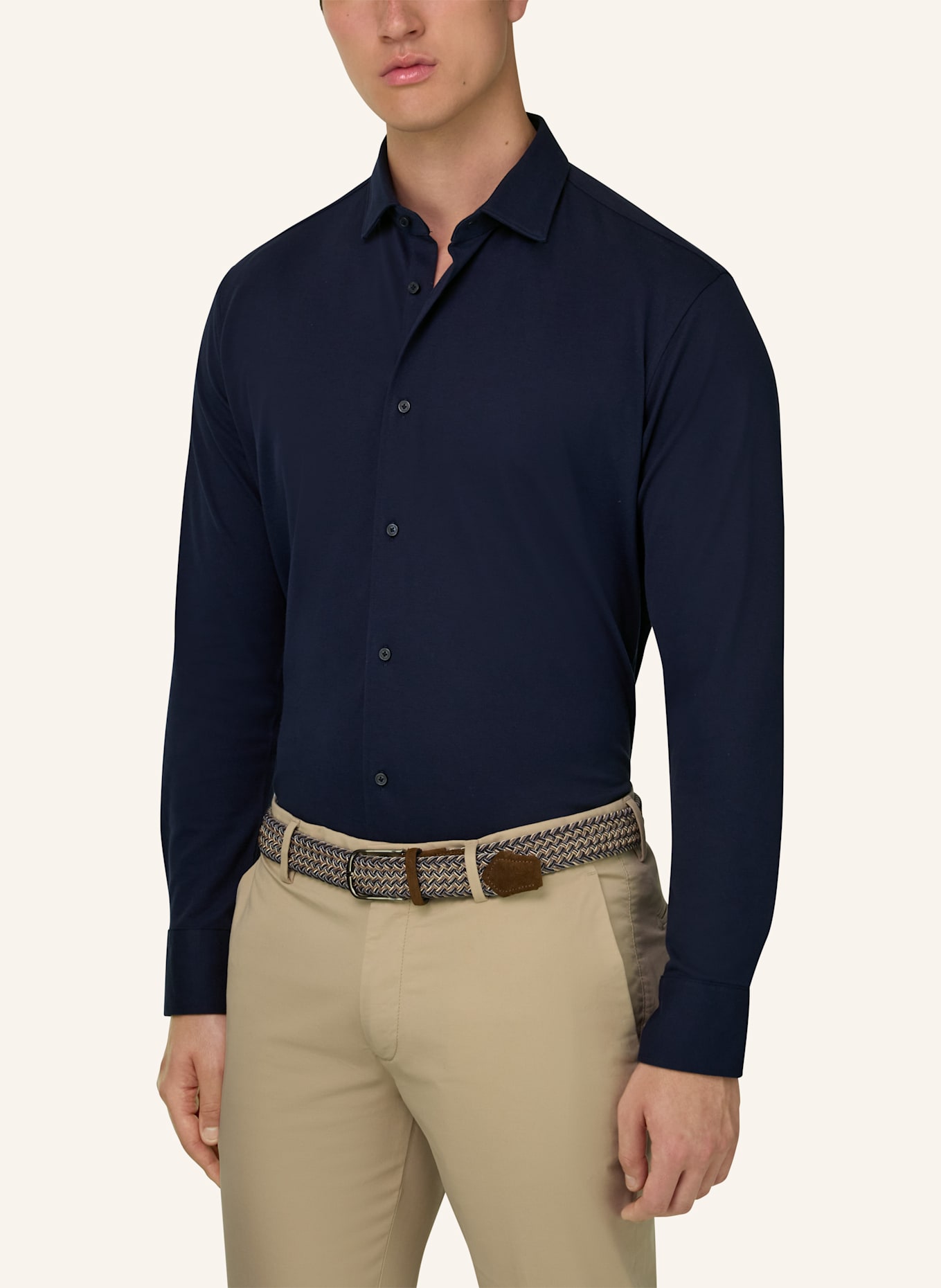 BOGGI MILANO poloshirt: BLAUW