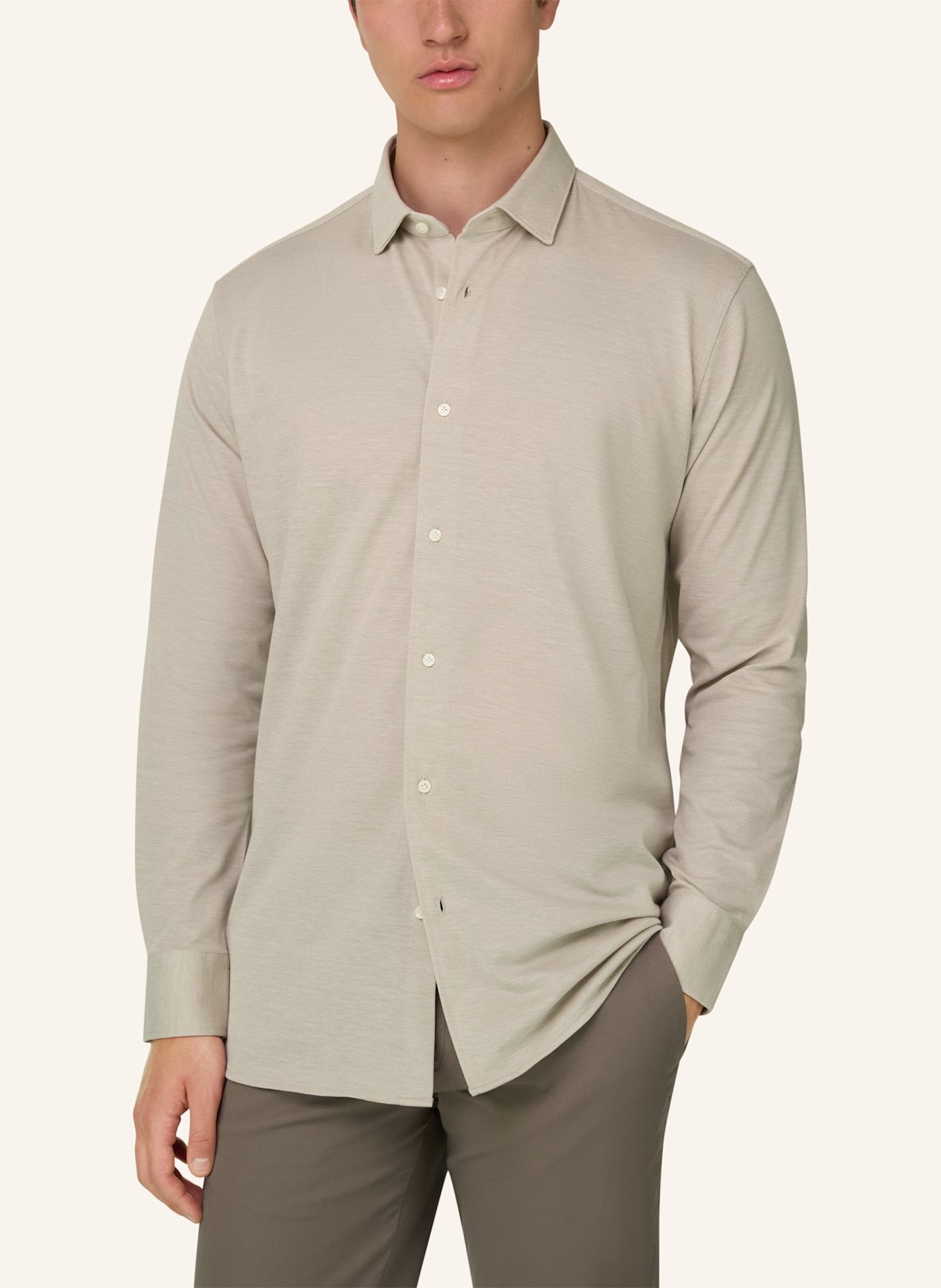 BOGGI MILANO Poloshirt: BRAUN