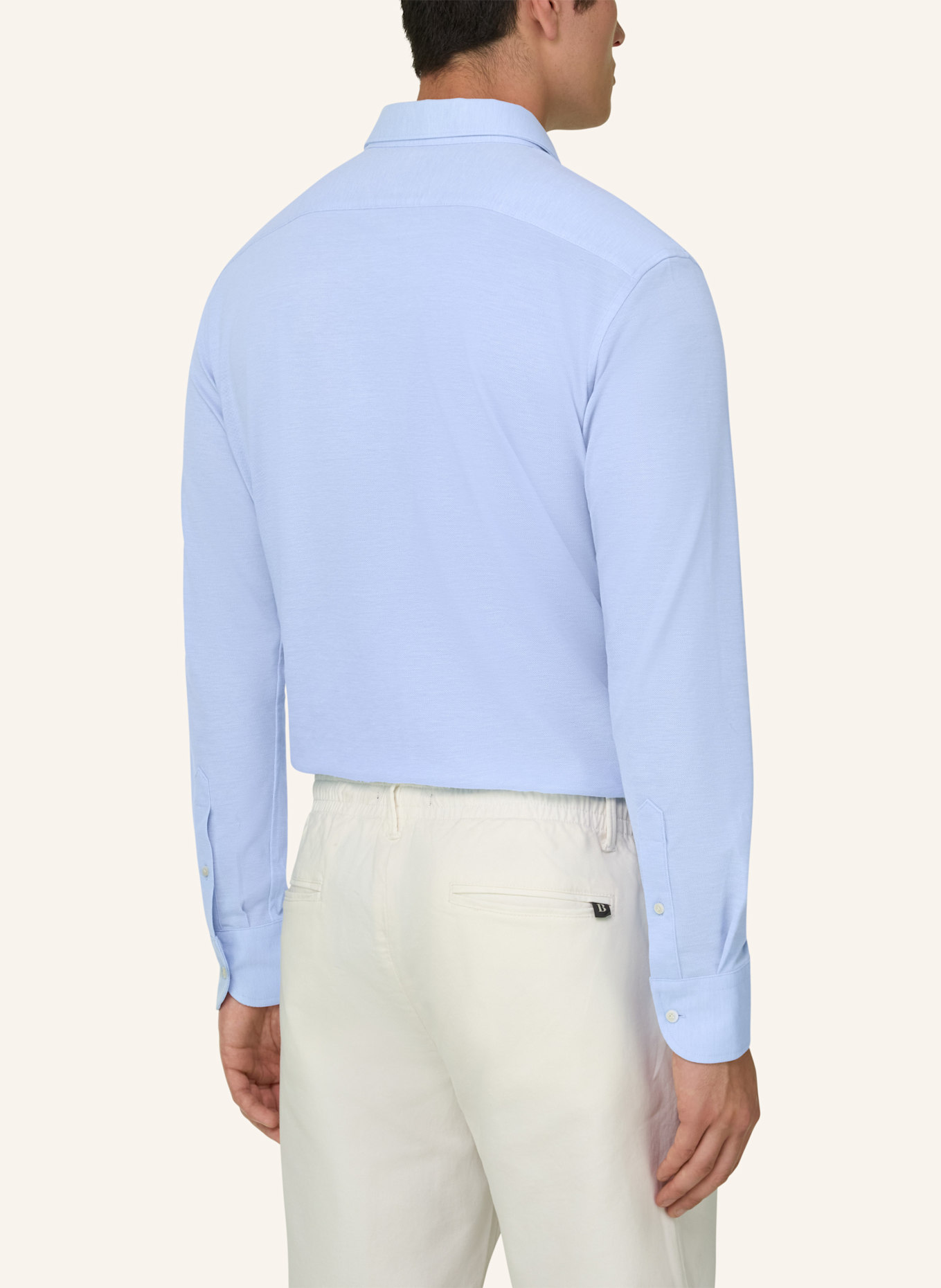 BOGGI MILANO poloshirt: LICHTBLAUW