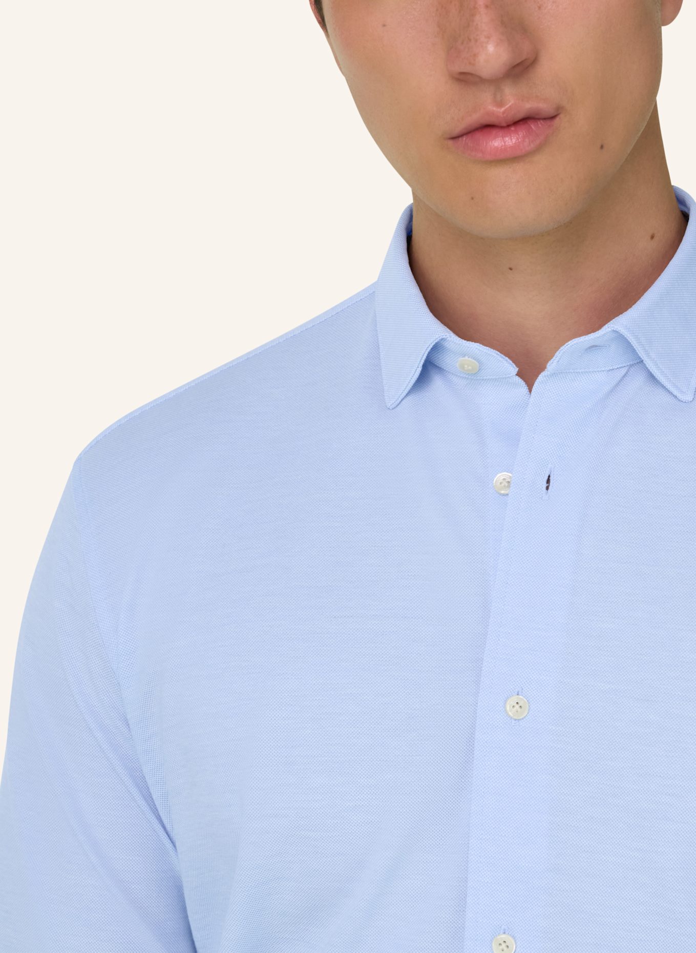 BOGGI MILANO poloshirt: LICHTBLAUW