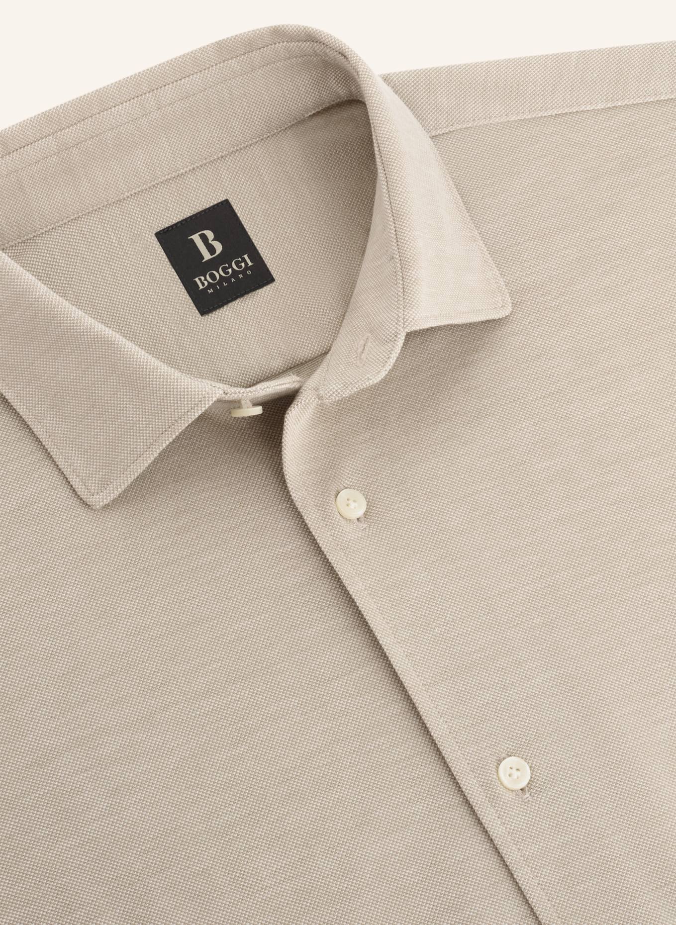 BOGGI MILANO Poloshirt: BRAUN