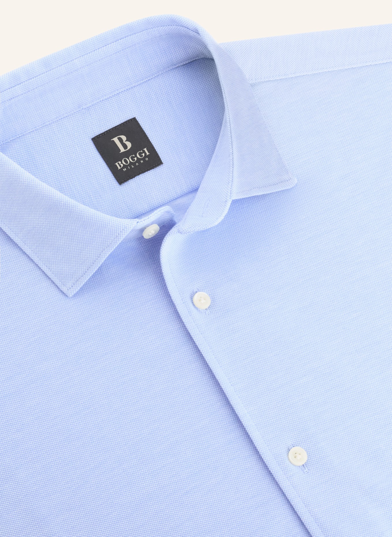 BOGGI MILANO poloshirt: LICHTBLAUW