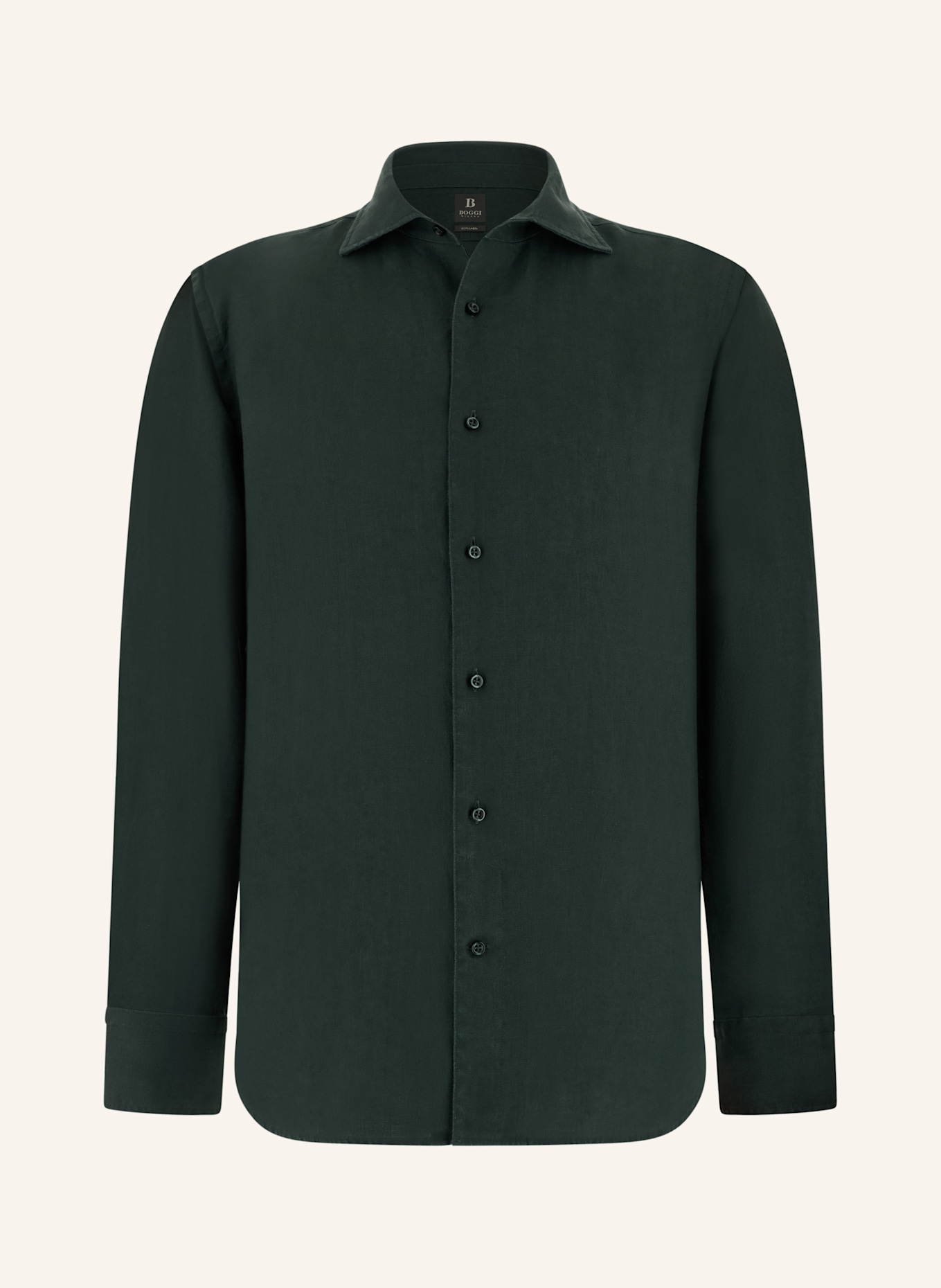 BOGGI MILANO Overshirt: DONKERGROEN