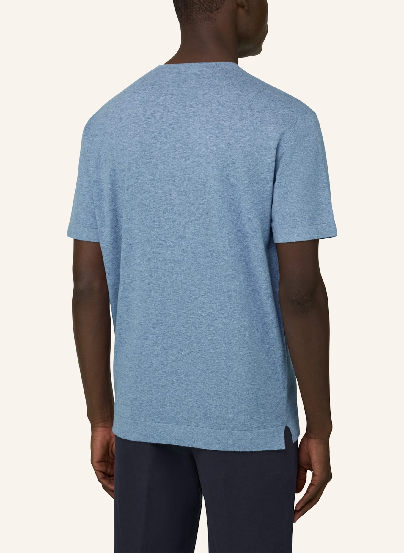 BOGGI MILANO Pullover: HELLBLAU