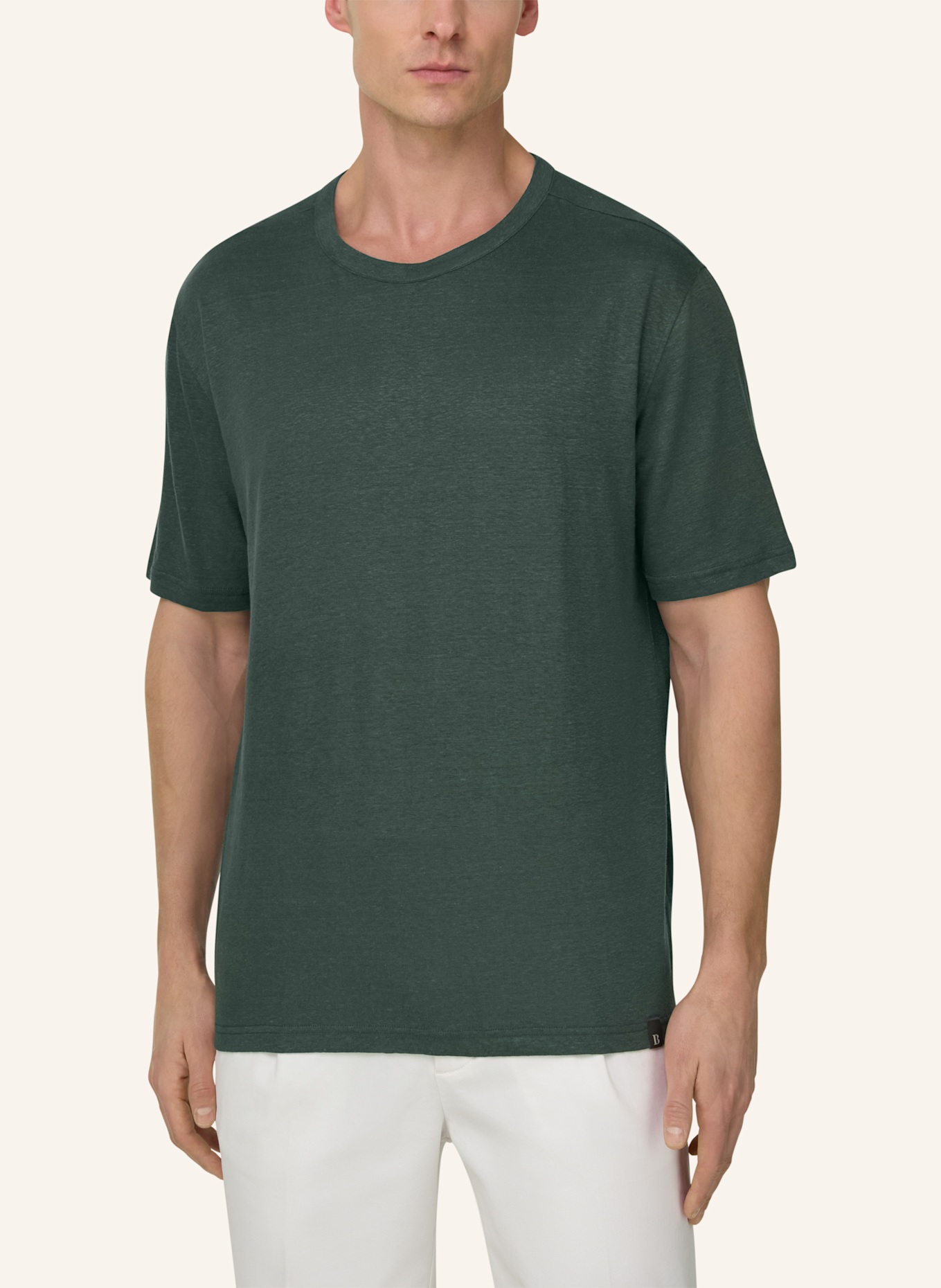 BOGGI MILANO T-Shirt: DUNKELGRÜN