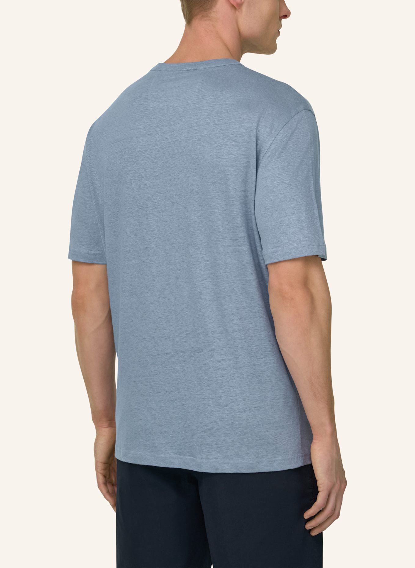 BOGGI MILANO T-Shirt: LICHTBLAUW