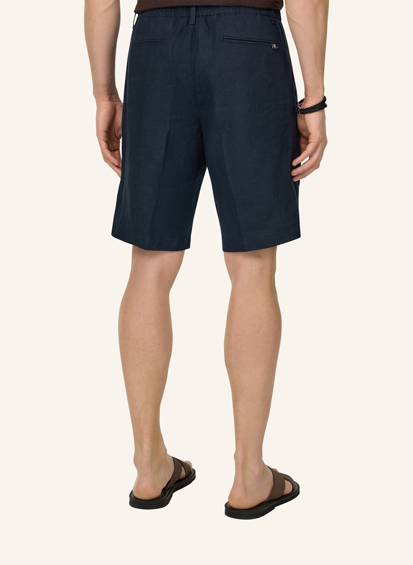 BOGGI MILANO Bermudahose: BLAUW