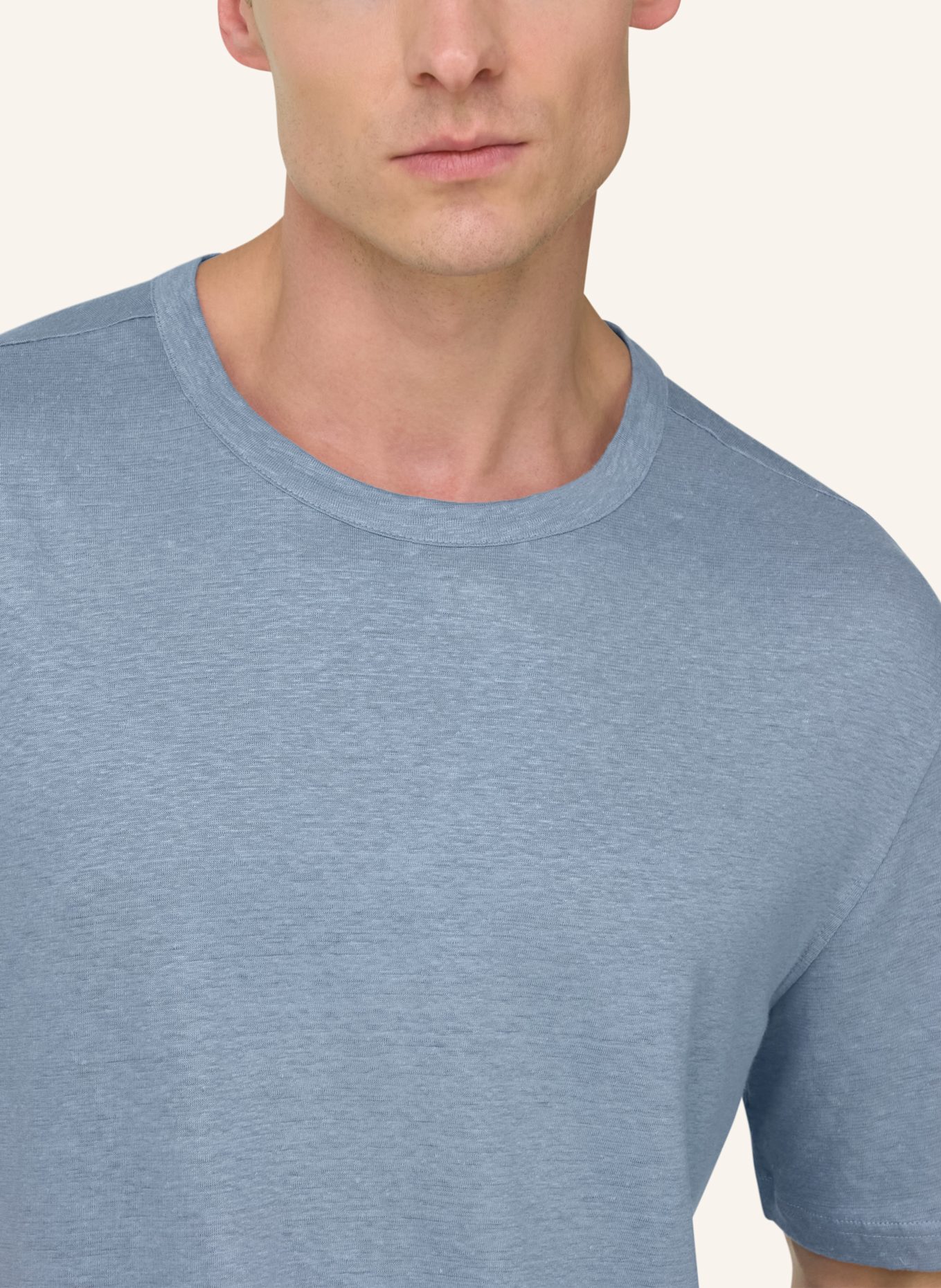 BOGGI MILANO T-Shirt: LICHTBLAUW