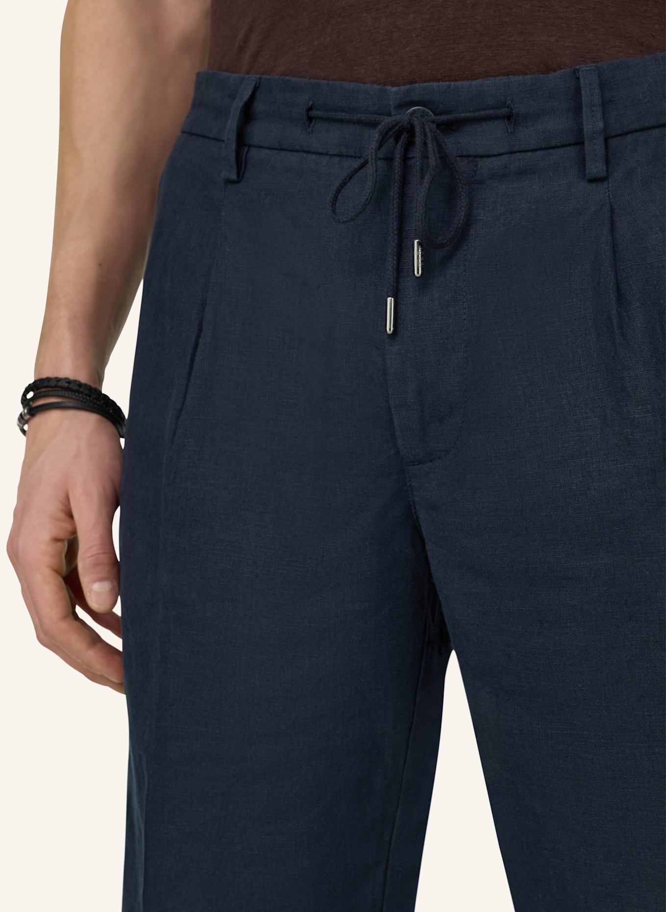 BOGGI MILANO Bermudahose: BLAUW