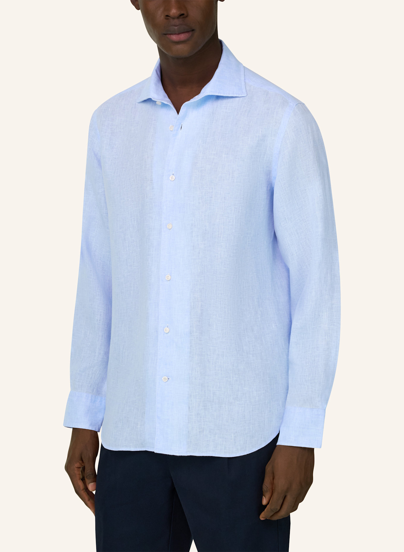 BOGGI MILANO Overshirt: LICHTBLAUW