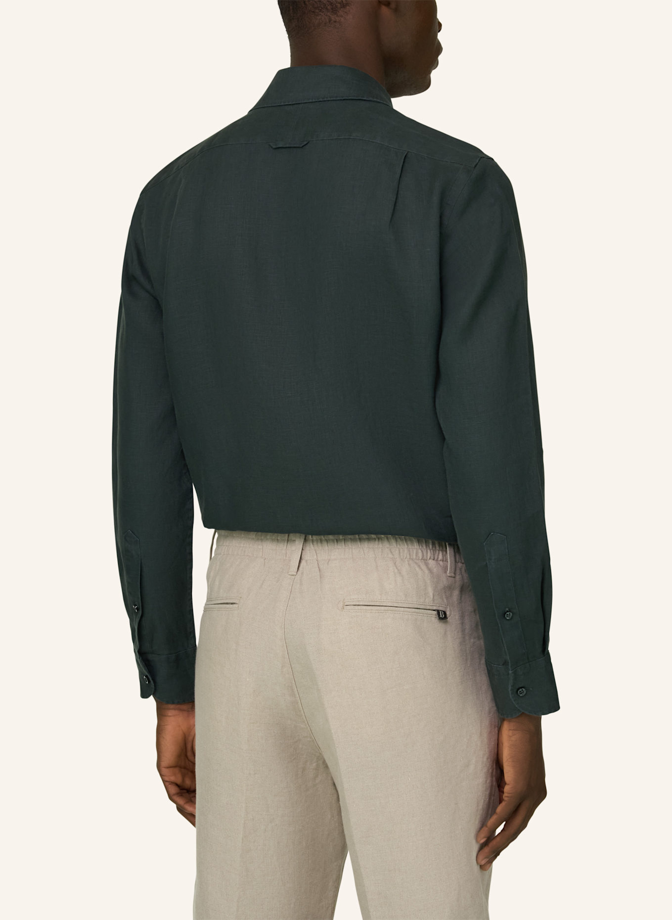 BOGGI MILANO Overshirt: DONKERGROEN