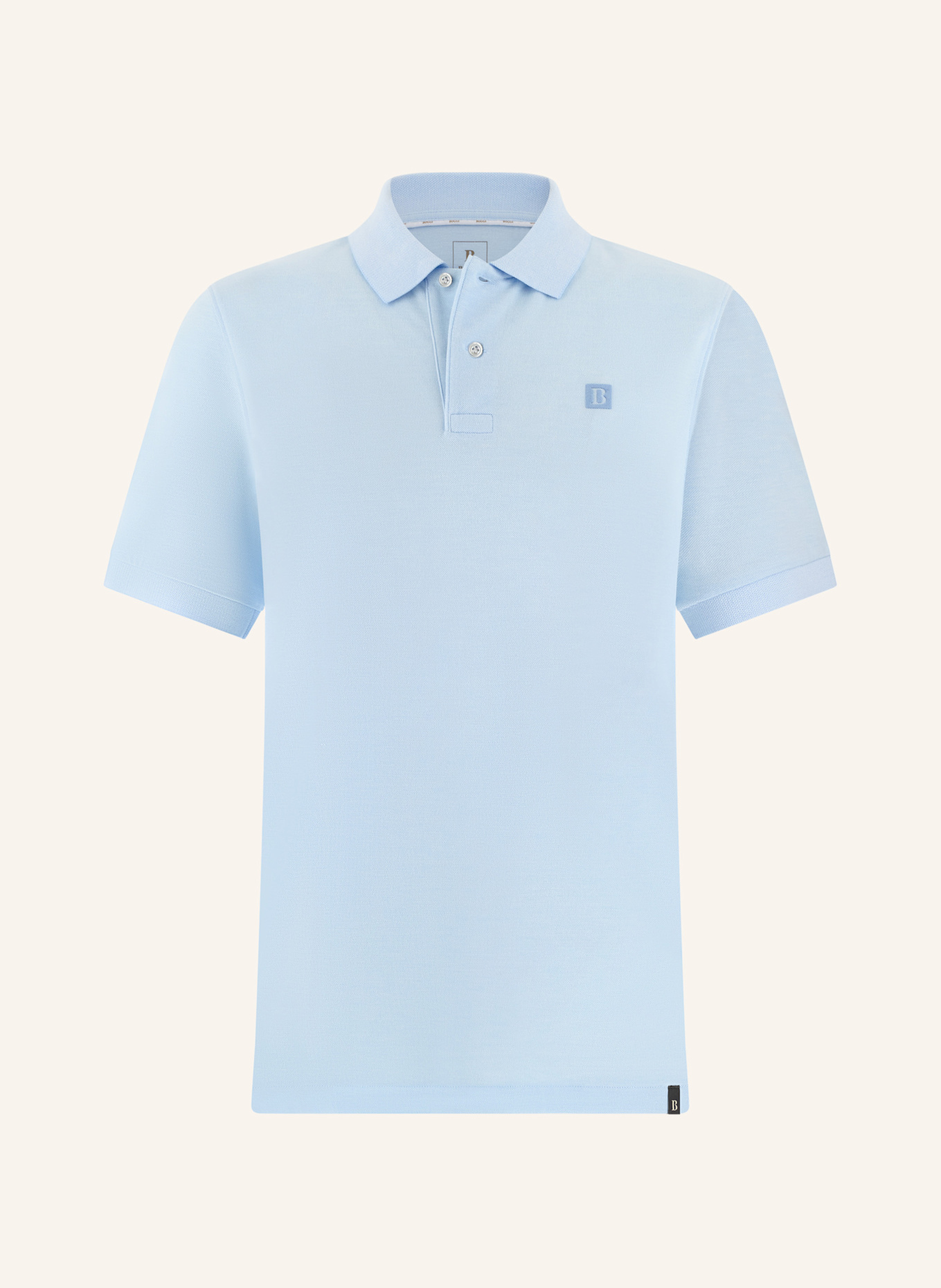 BOGGI MILANO poloshirt: LICHTBLAUW