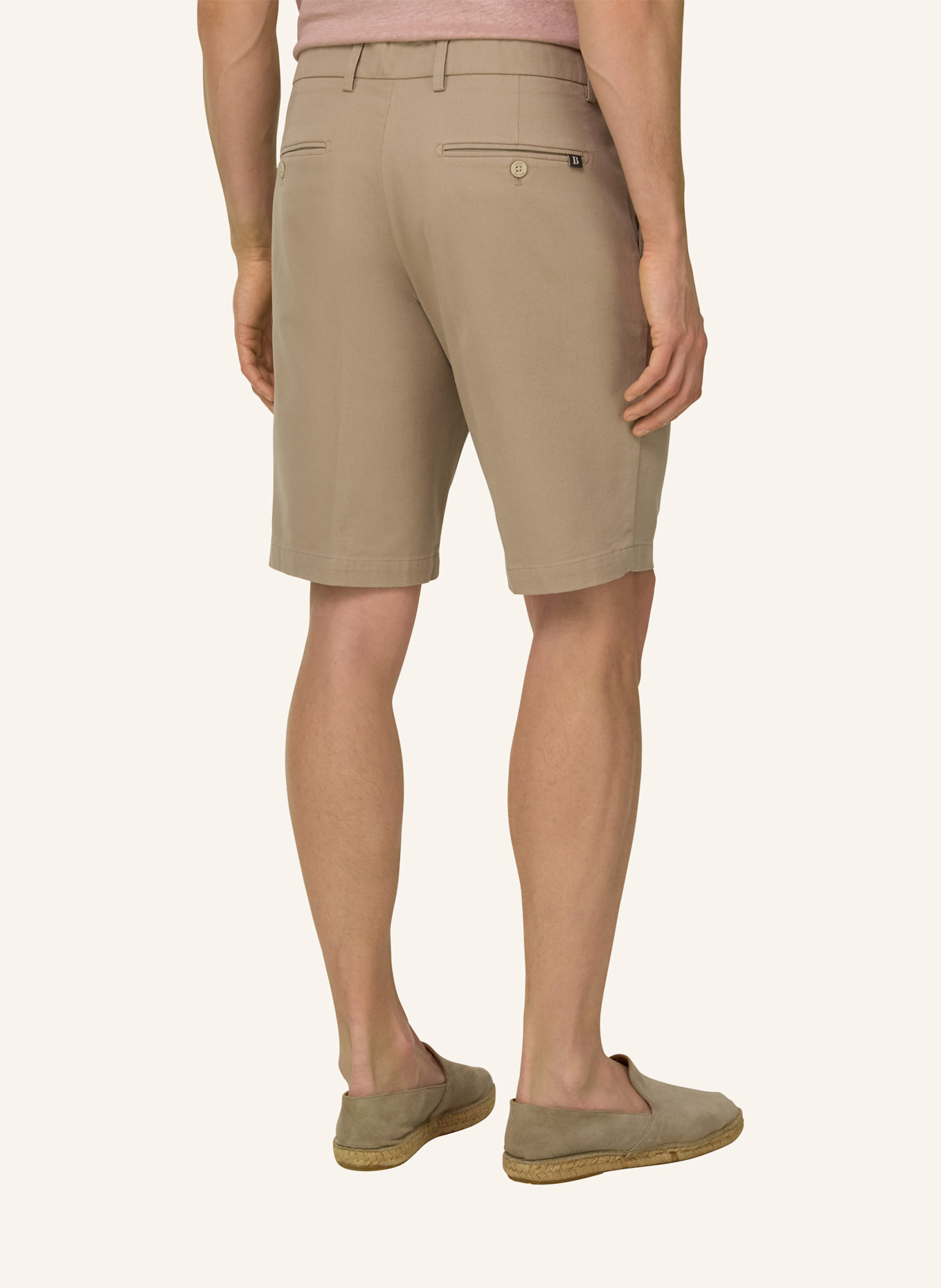BOGGI MILANO Bermudahose: DONKERGRIJS