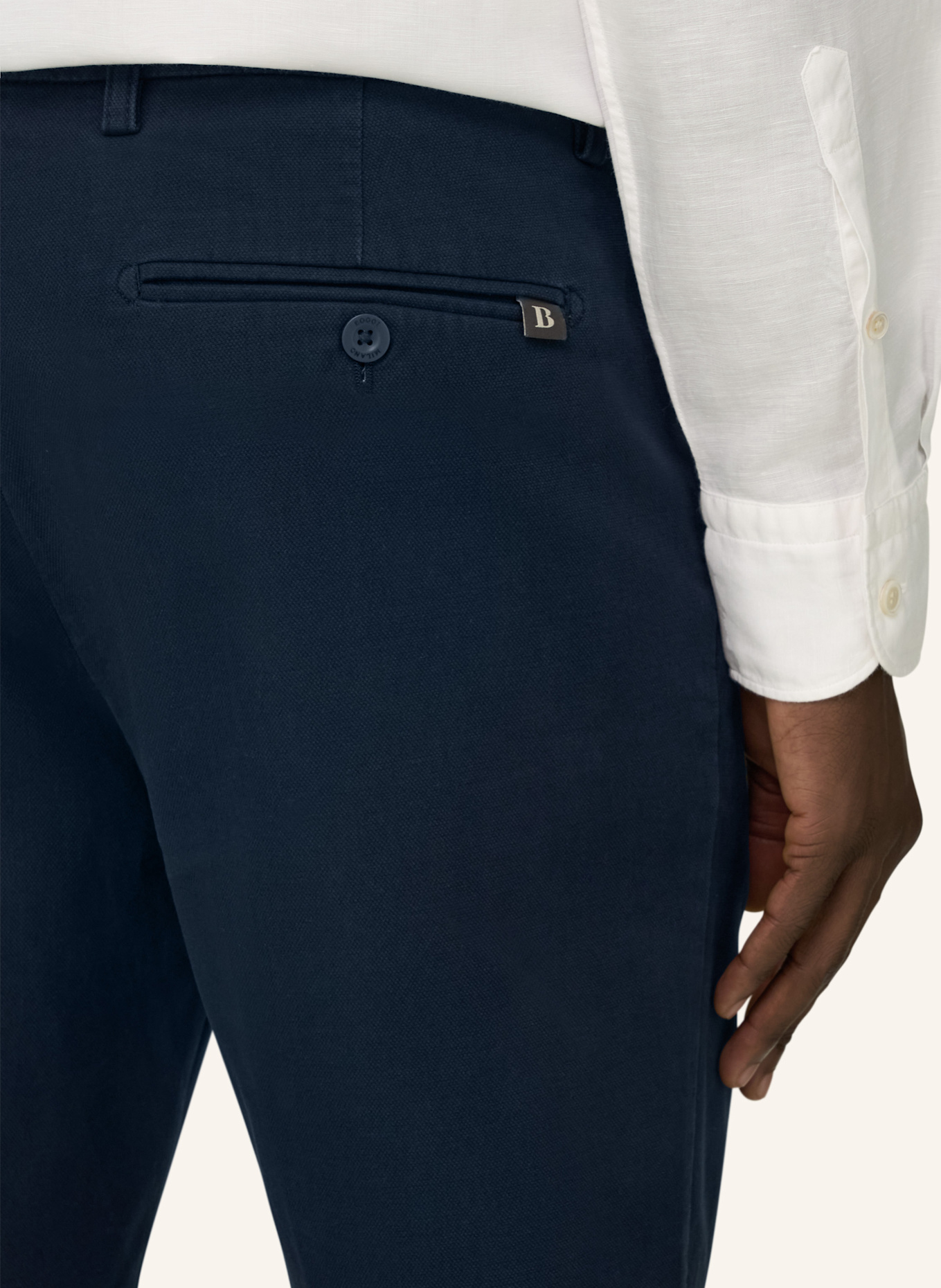 BOGGI MILANO Bermudahose: BLAUW