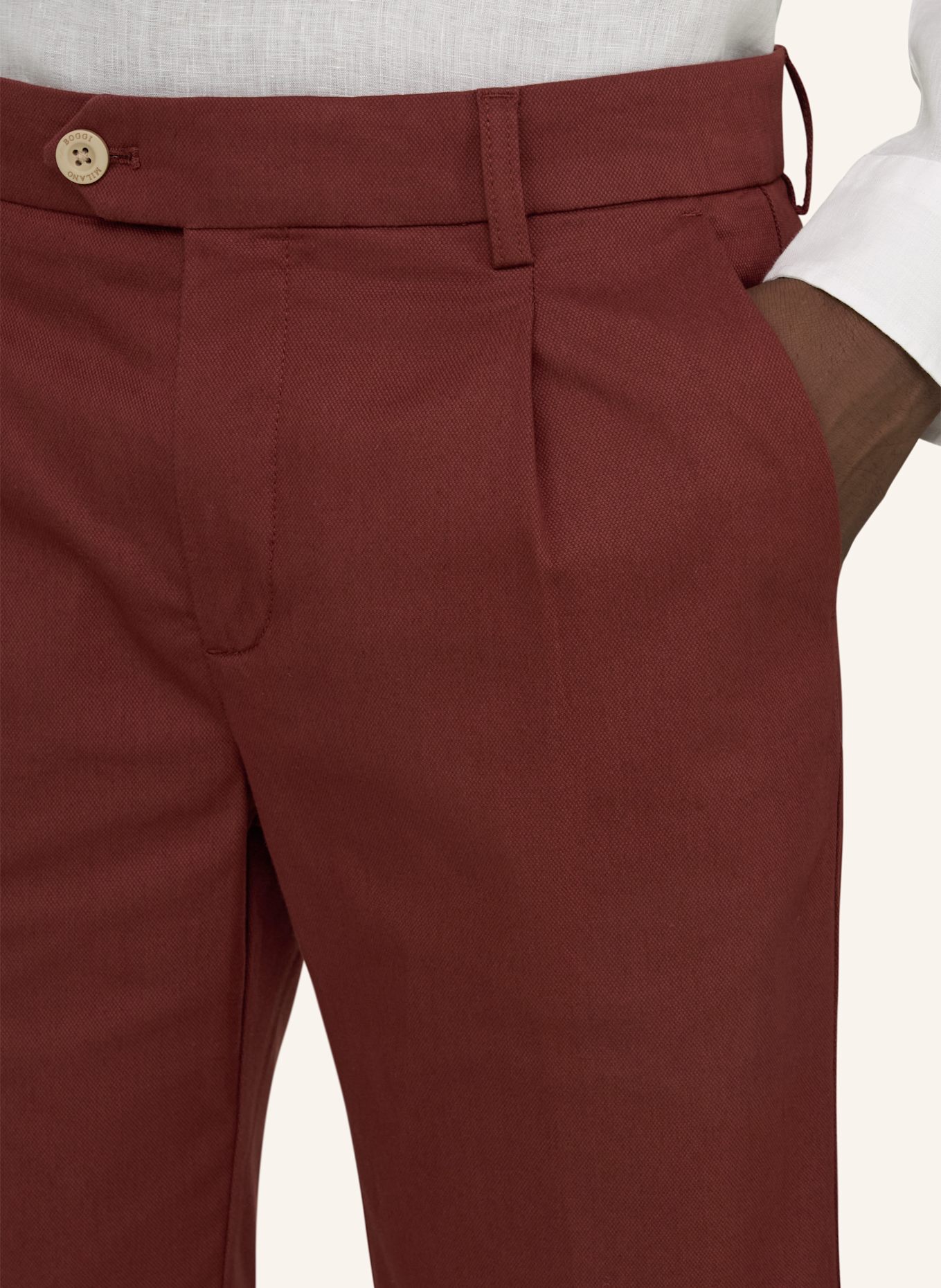 BOGGI MILANO Bermudahose: ROOD