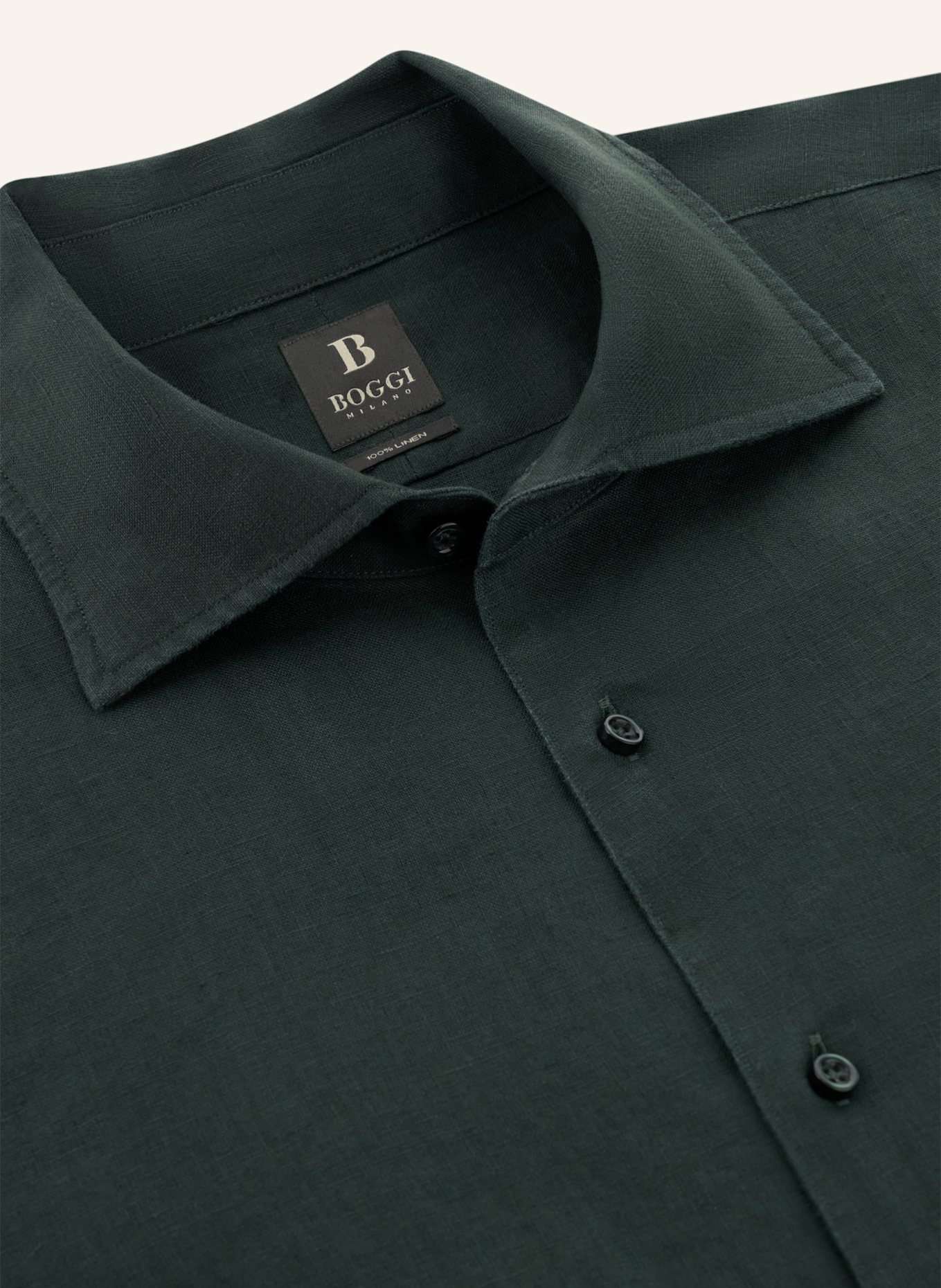 BOGGI MILANO Overshirt: DONKERGROEN
