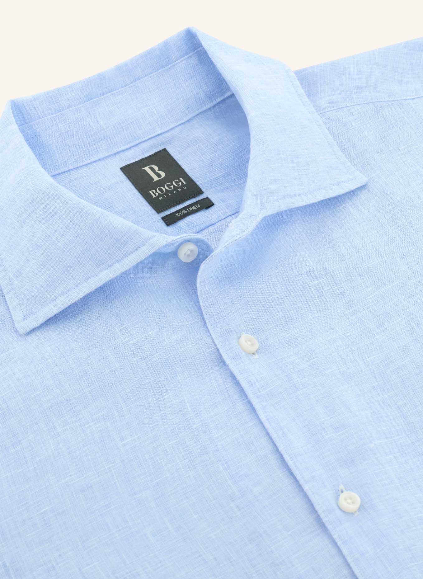 BOGGI MILANO Overshirt: LICHTBLAUW