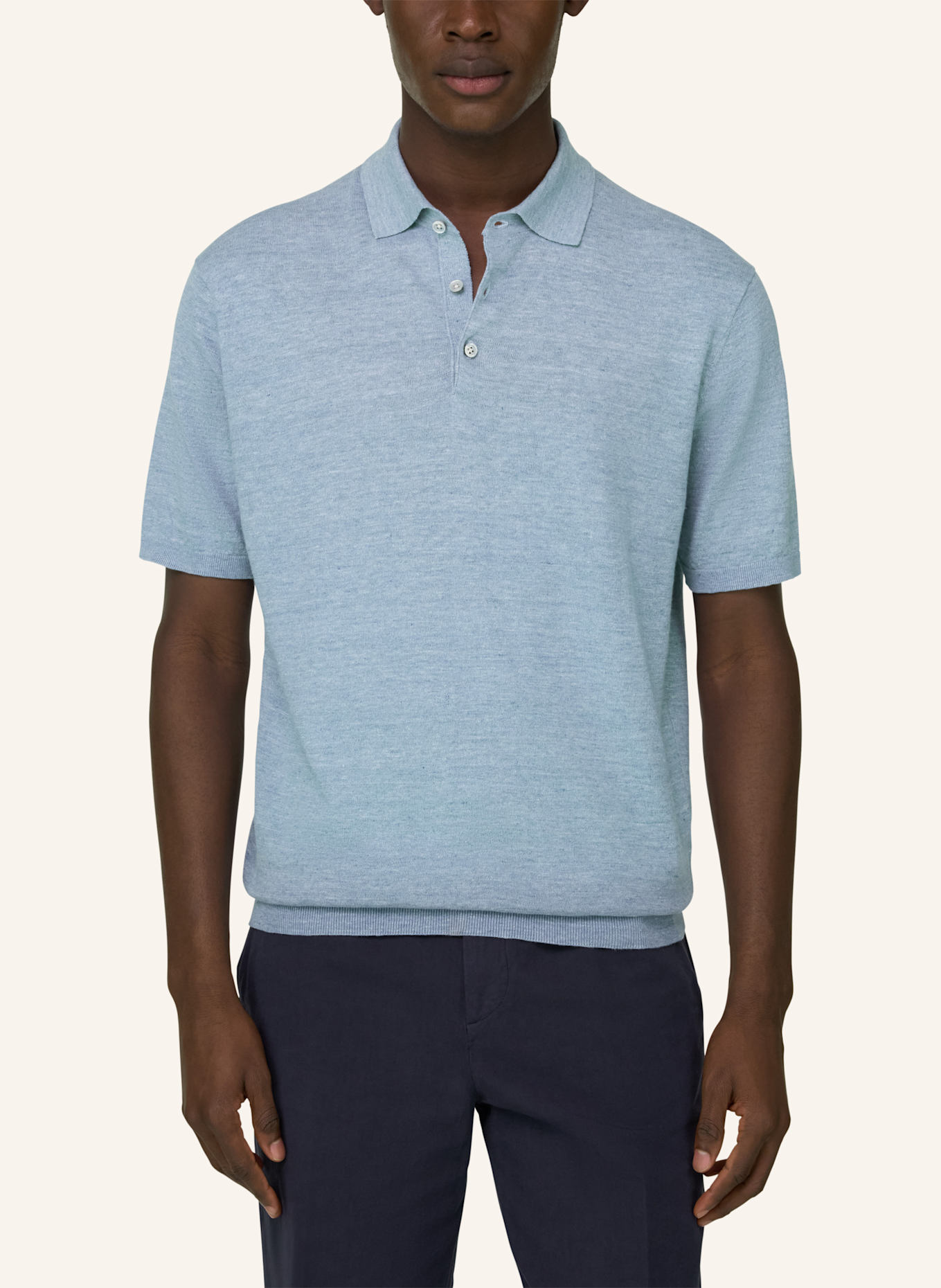 BOGGI MILANO Pullover: LICHTBLAUW