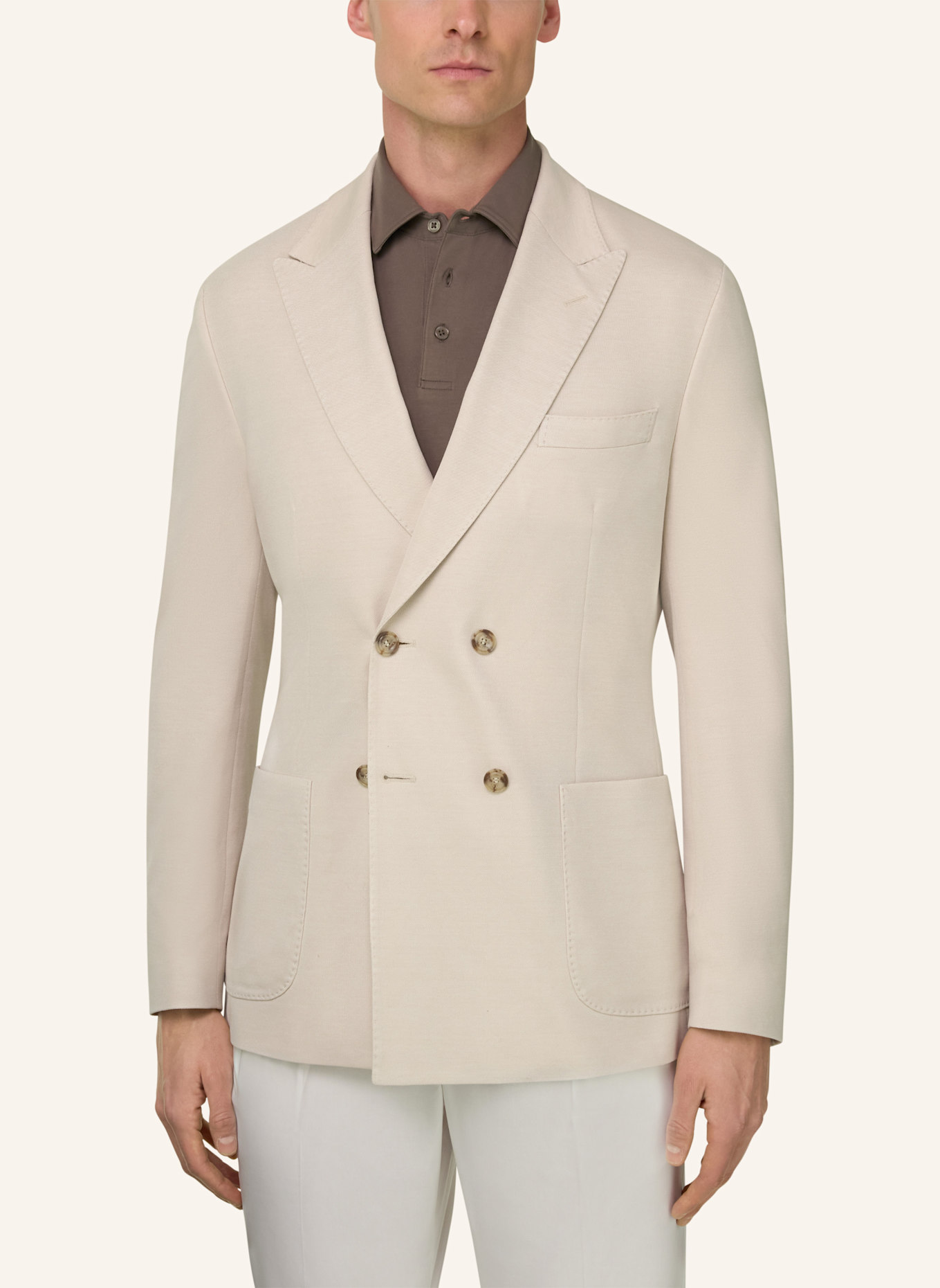 BOGGI MILANO Sweat-Sakko: BRAUN