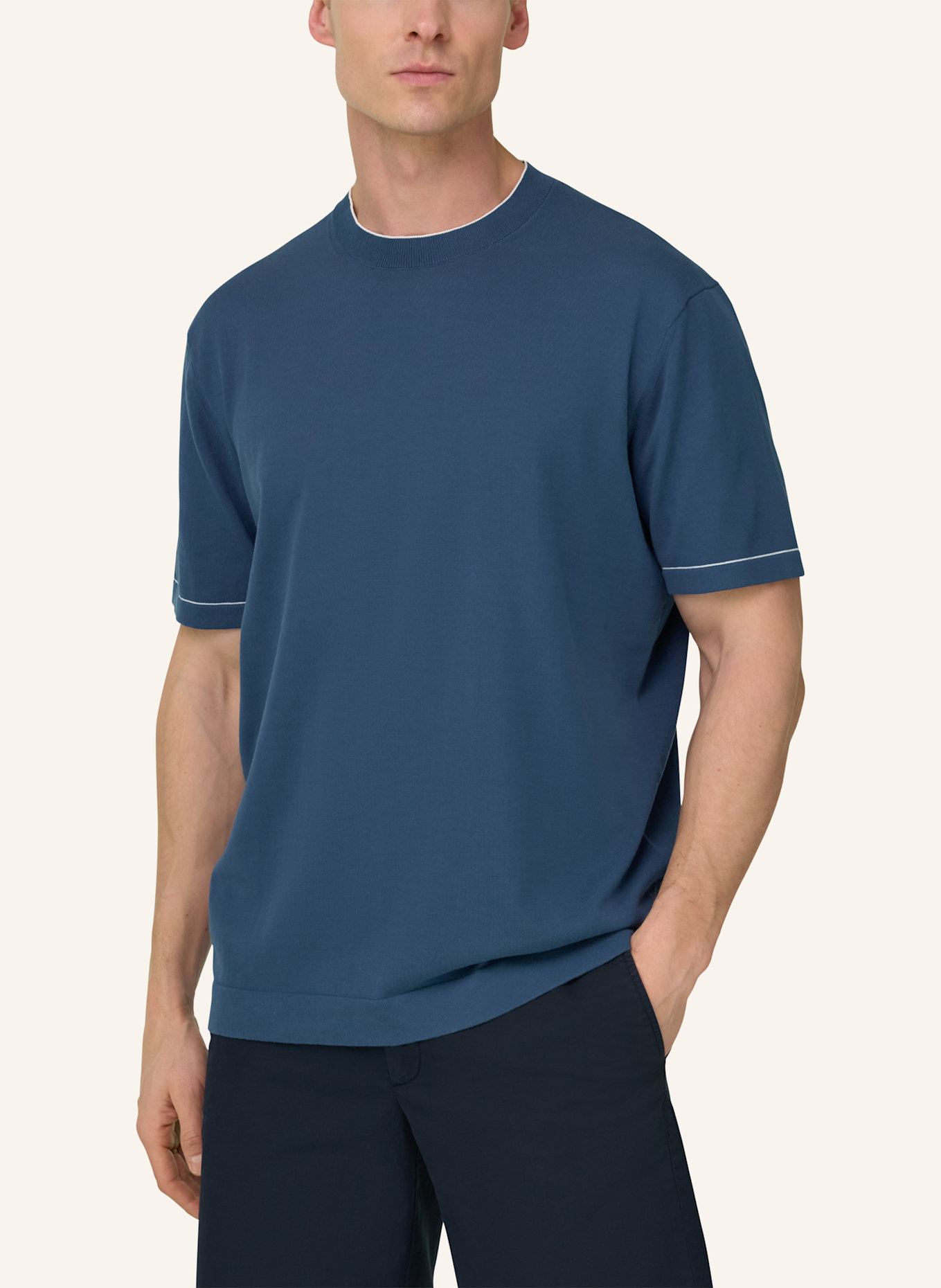 BOGGI MILANO Pullover: BLAUW