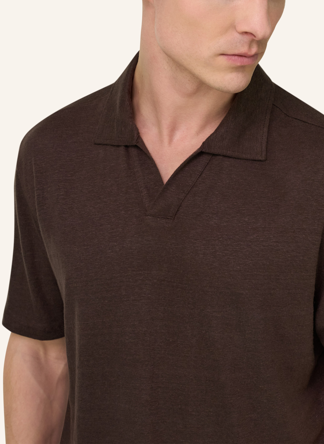 BOGGI MILANO Poloshirt: BRAUN