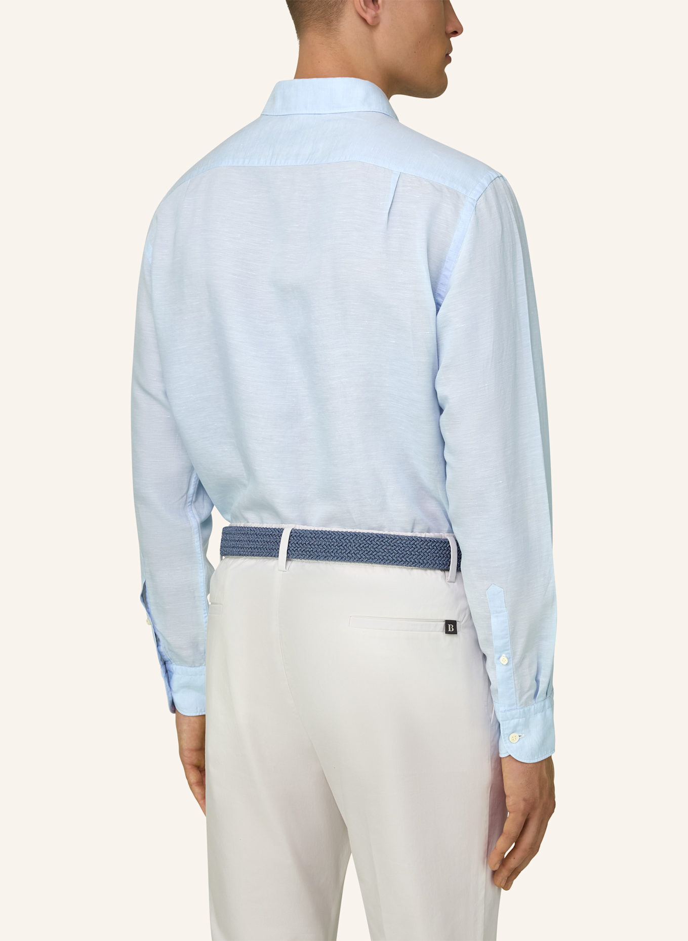 BOGGI MILANO Overshirt: HELLBLAU