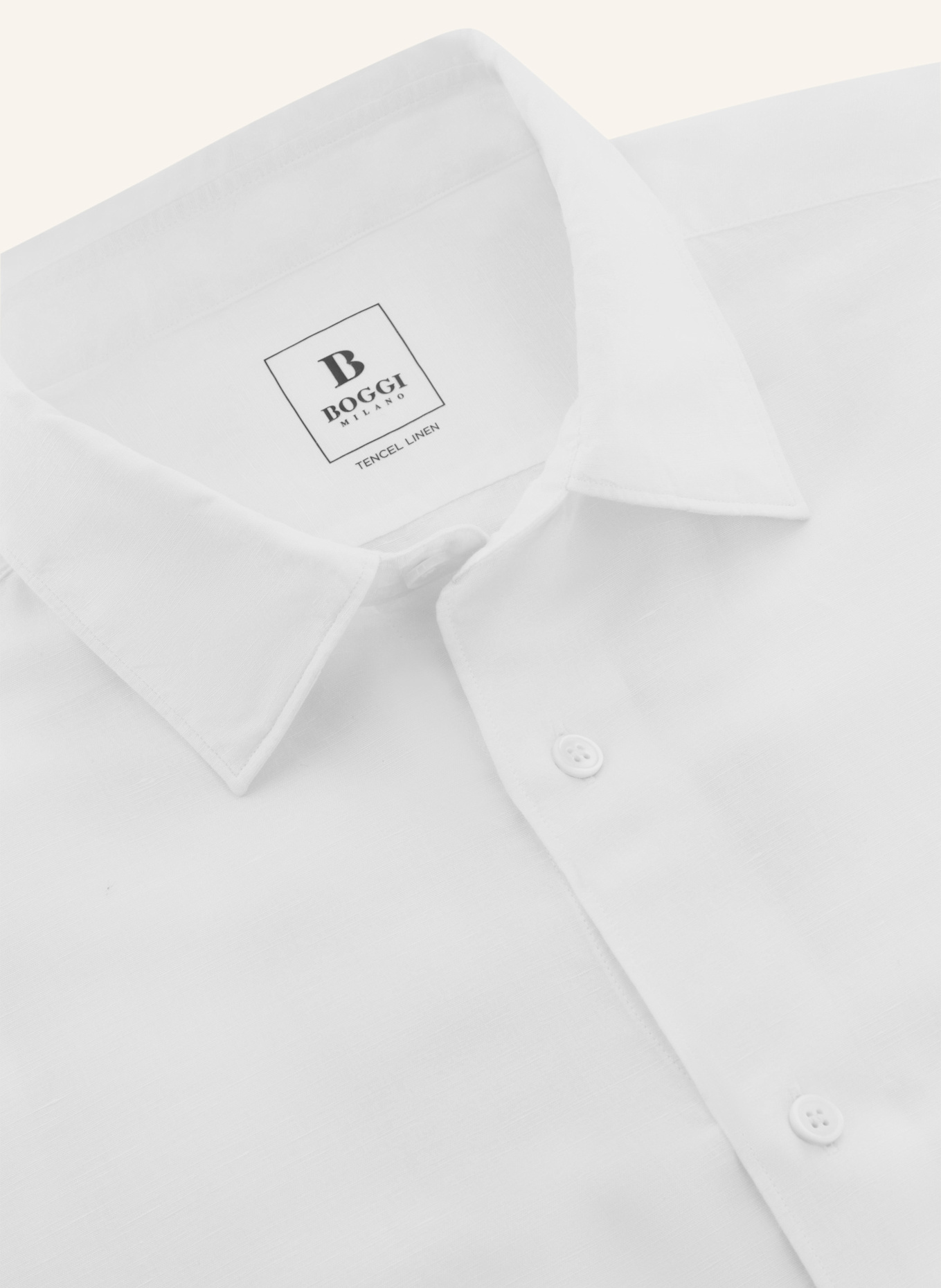 BOGGI MILANO Overshirt: WEISS