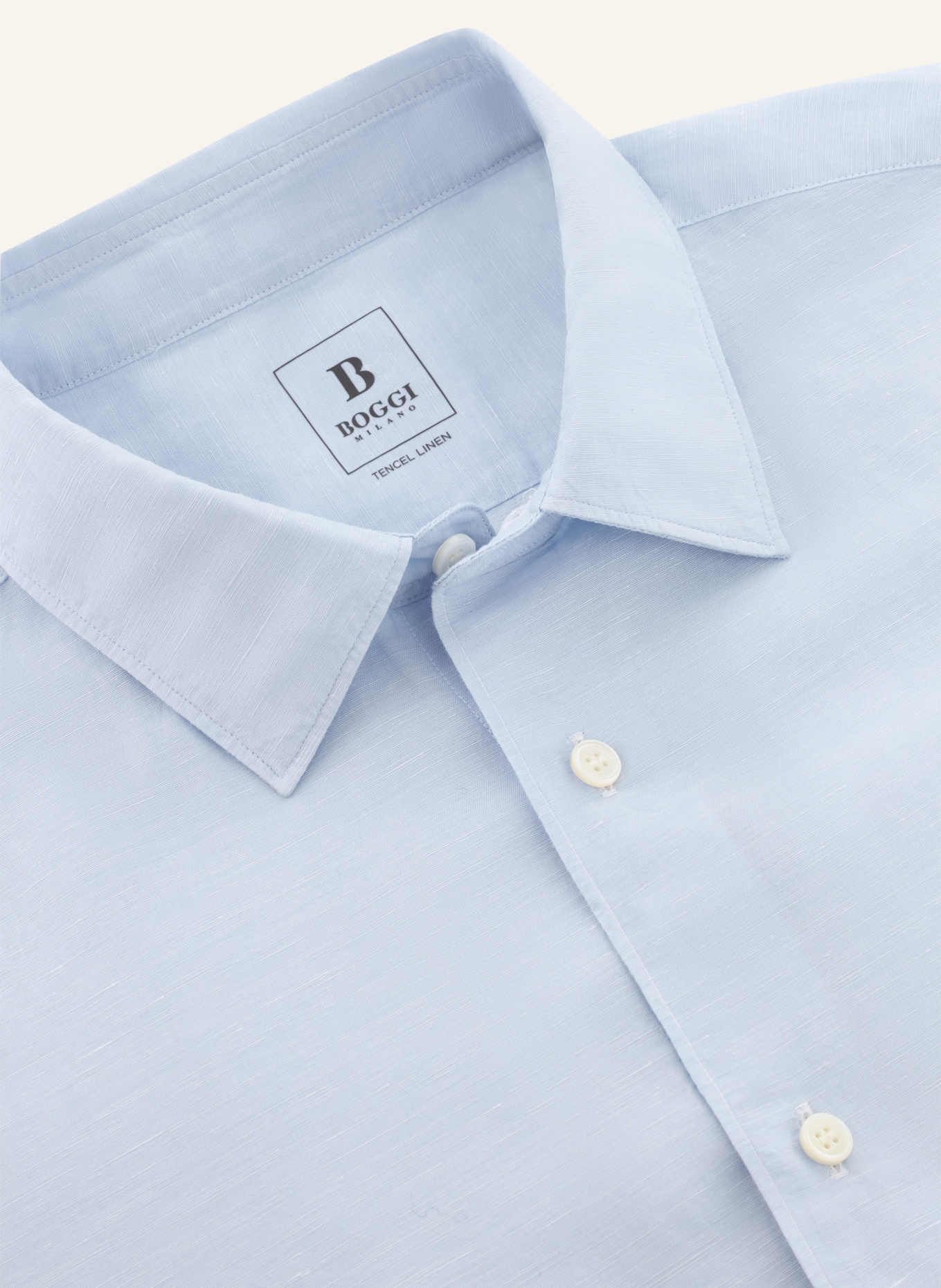 BOGGI MILANO Overshirt: HELLBLAU