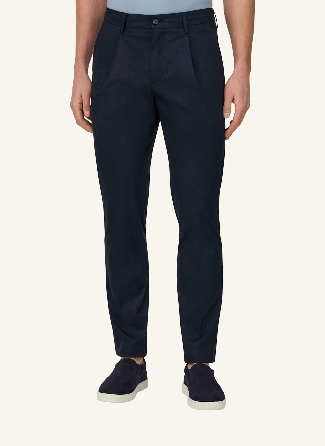 BOGGI MILANO Cordhose: BLAU