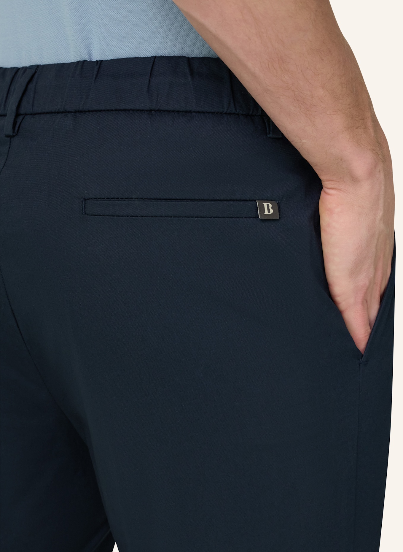 BOGGI MILANO Cordhose: BLAU