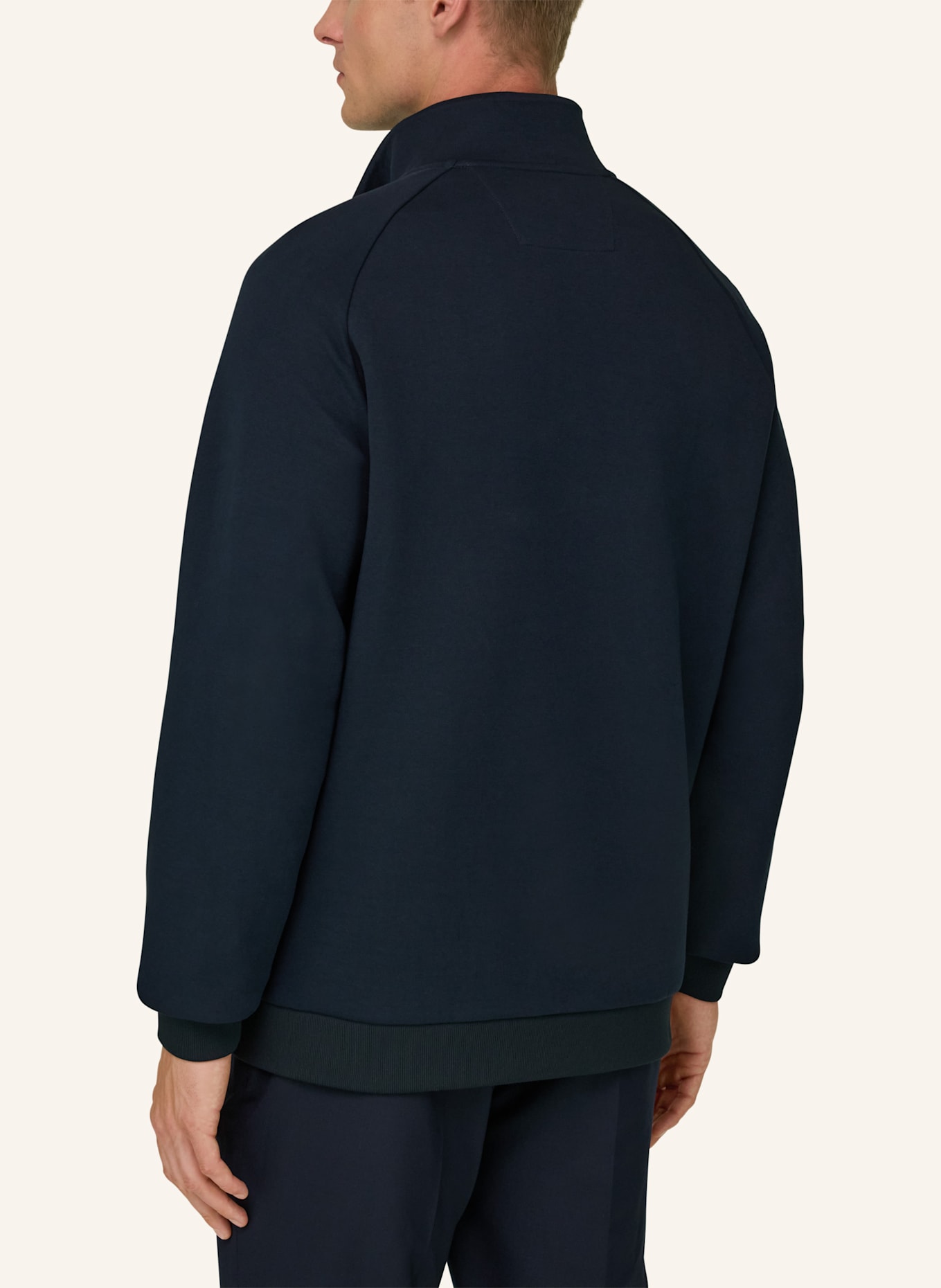 BOGGI MILANO Sweatjacke: BLAU