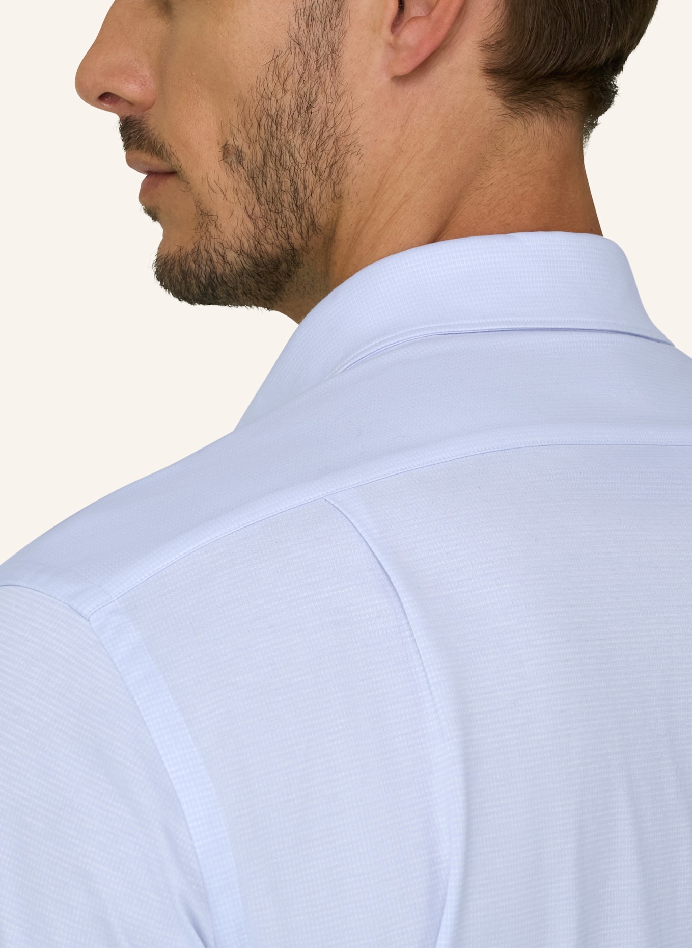 BOGGI MILANO Regular-Fit Jersey Shirt: LIGHT BLUE