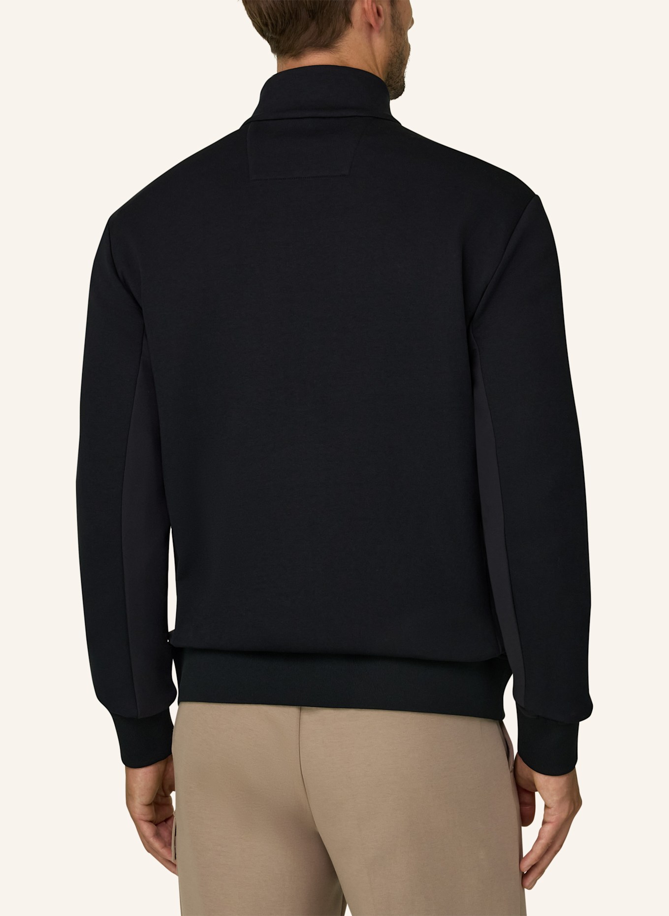 BOGGI MILANO Sweatjacke: SCHWARZ