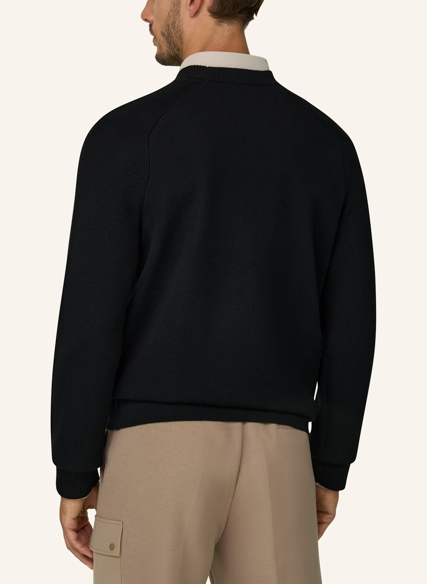 BOGGI MILANO Sweater: BLACK