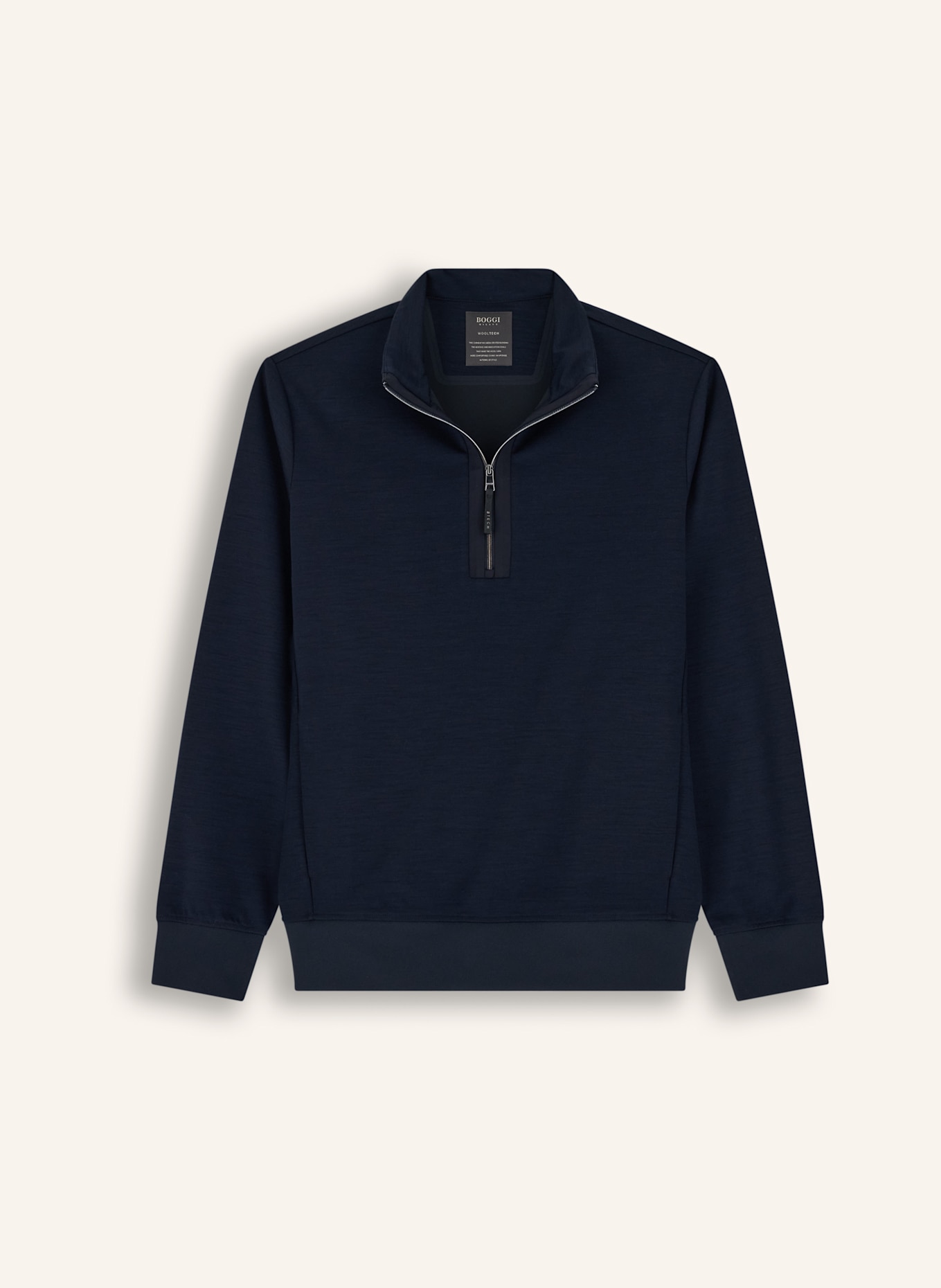 BOGGI MILANO Sweatjacke: BLAU