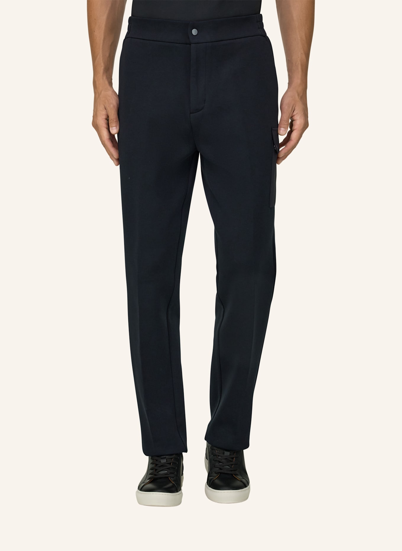 BOGGI MILANO Strickhose: SCHWARZ