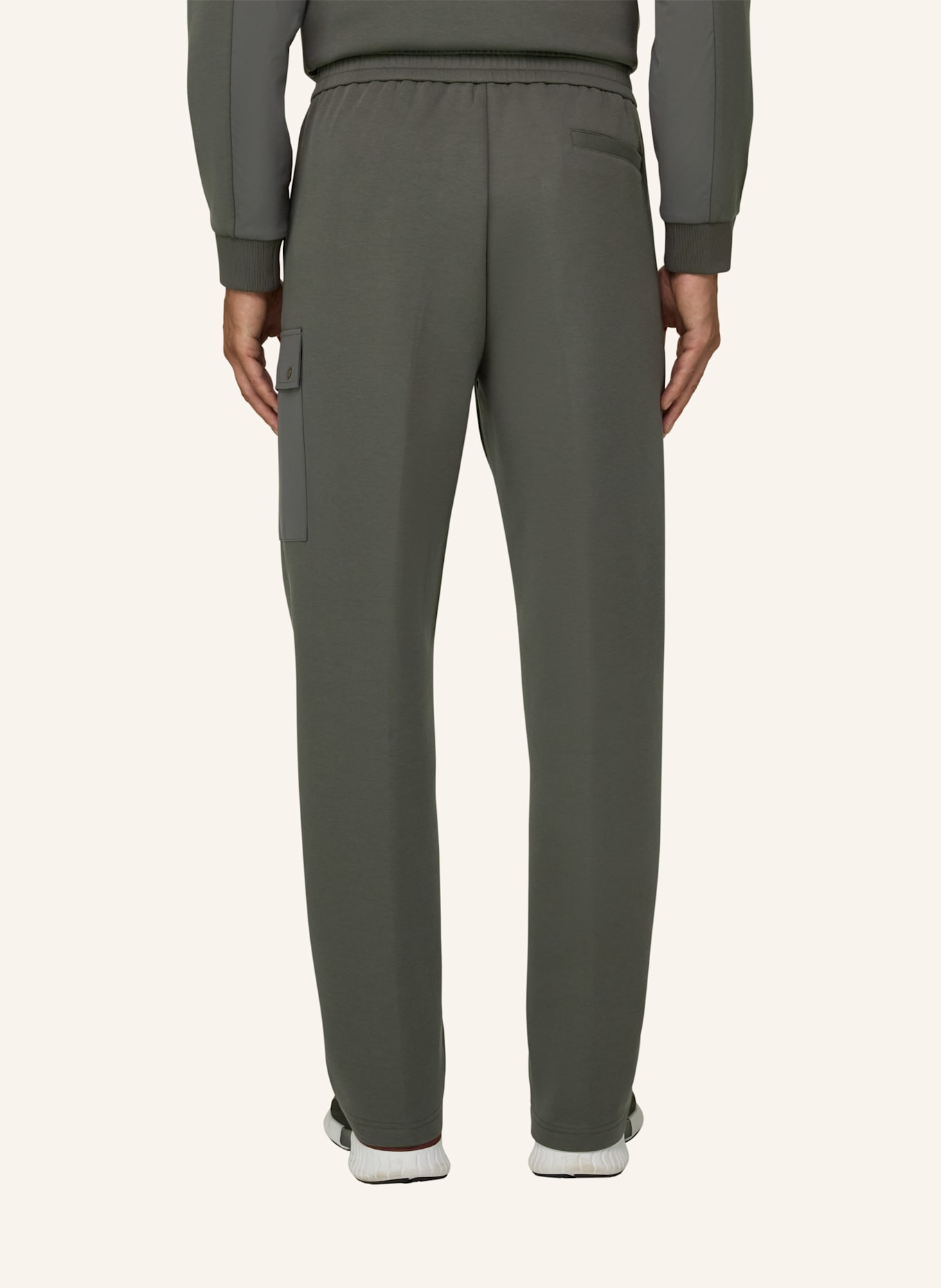 BOGGI MILANO Strickhose: DUNKELGRÜN