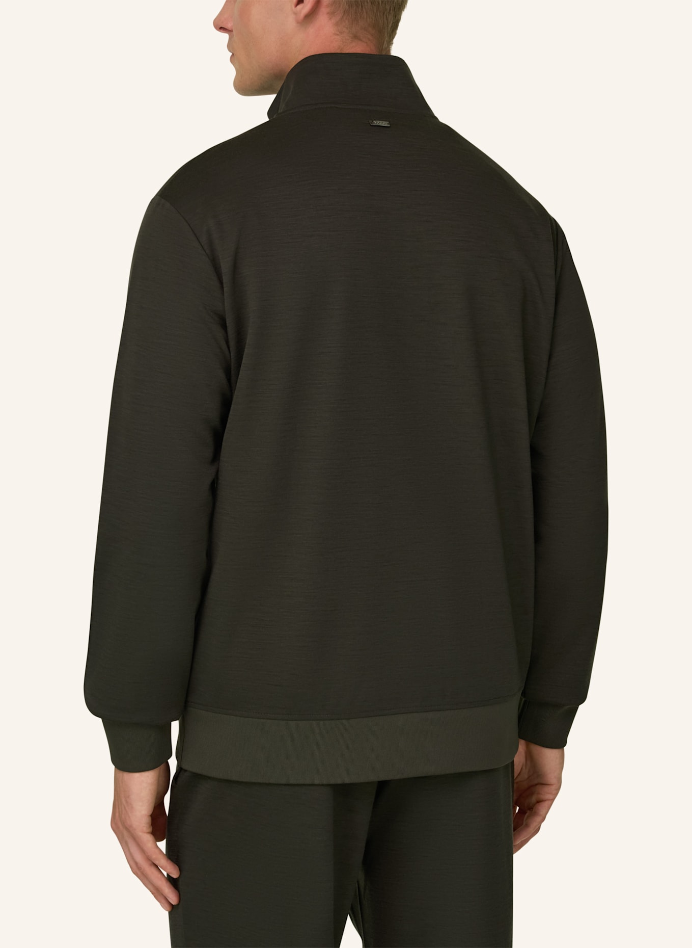 BOGGI MILANO Sweatjacke: GRÜN