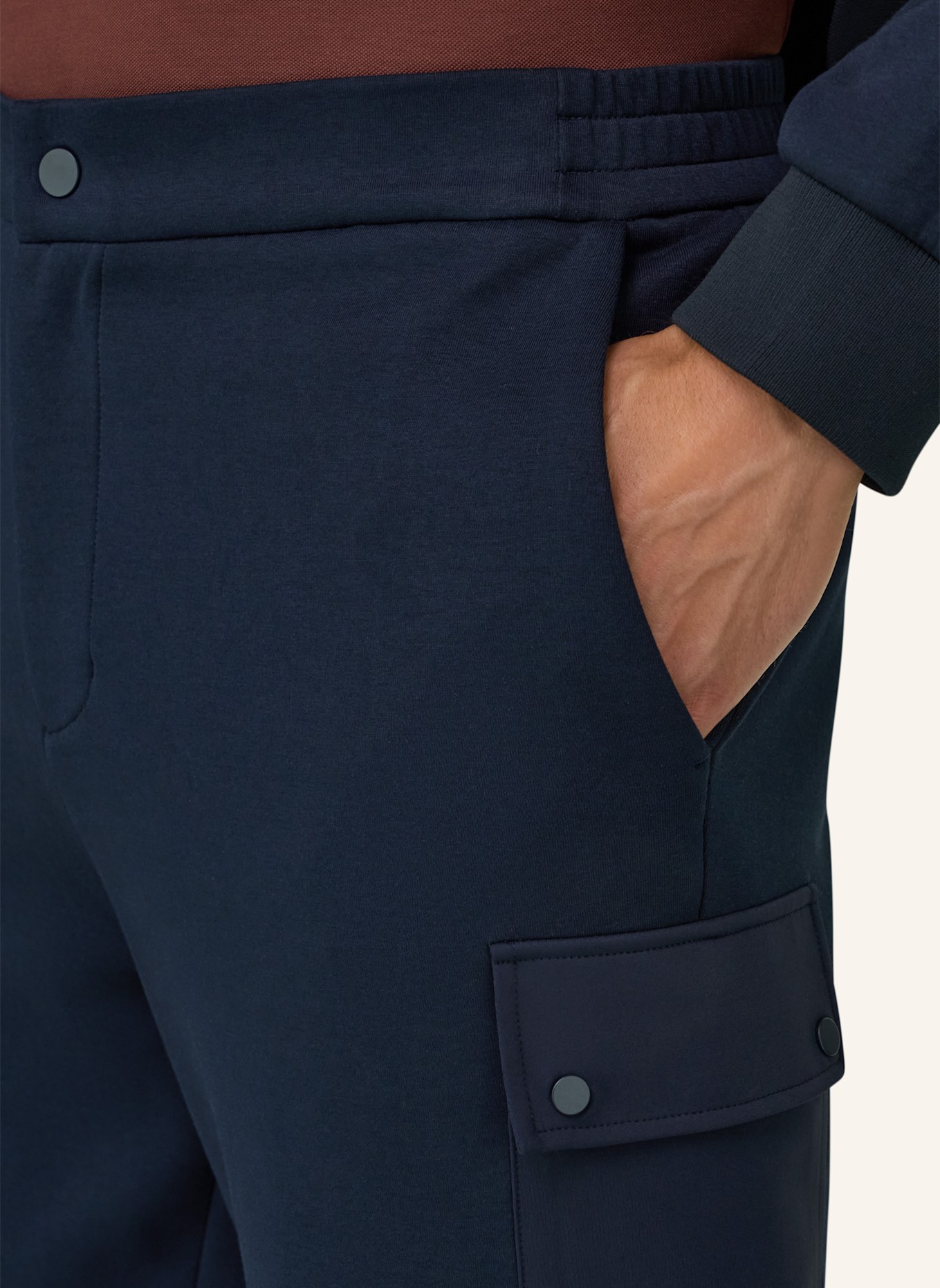 BOGGI MILANO Strickhose: BLAU