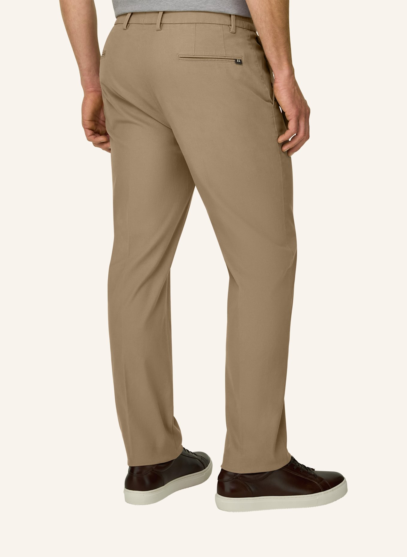 BOGGI MILANO Cordbroek: GRIJS