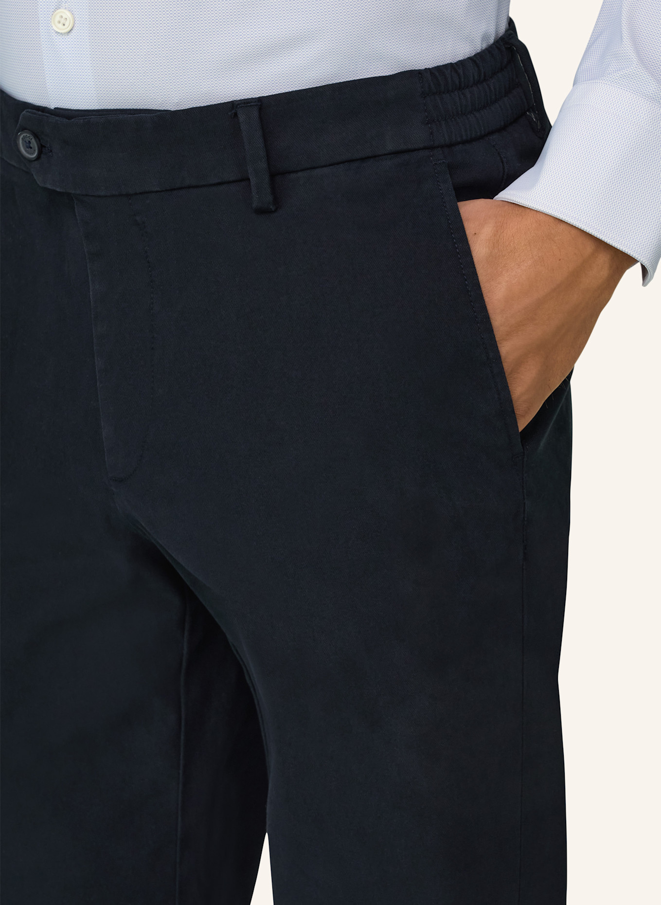 BOGGI MILANO Cordhose: BLAU
