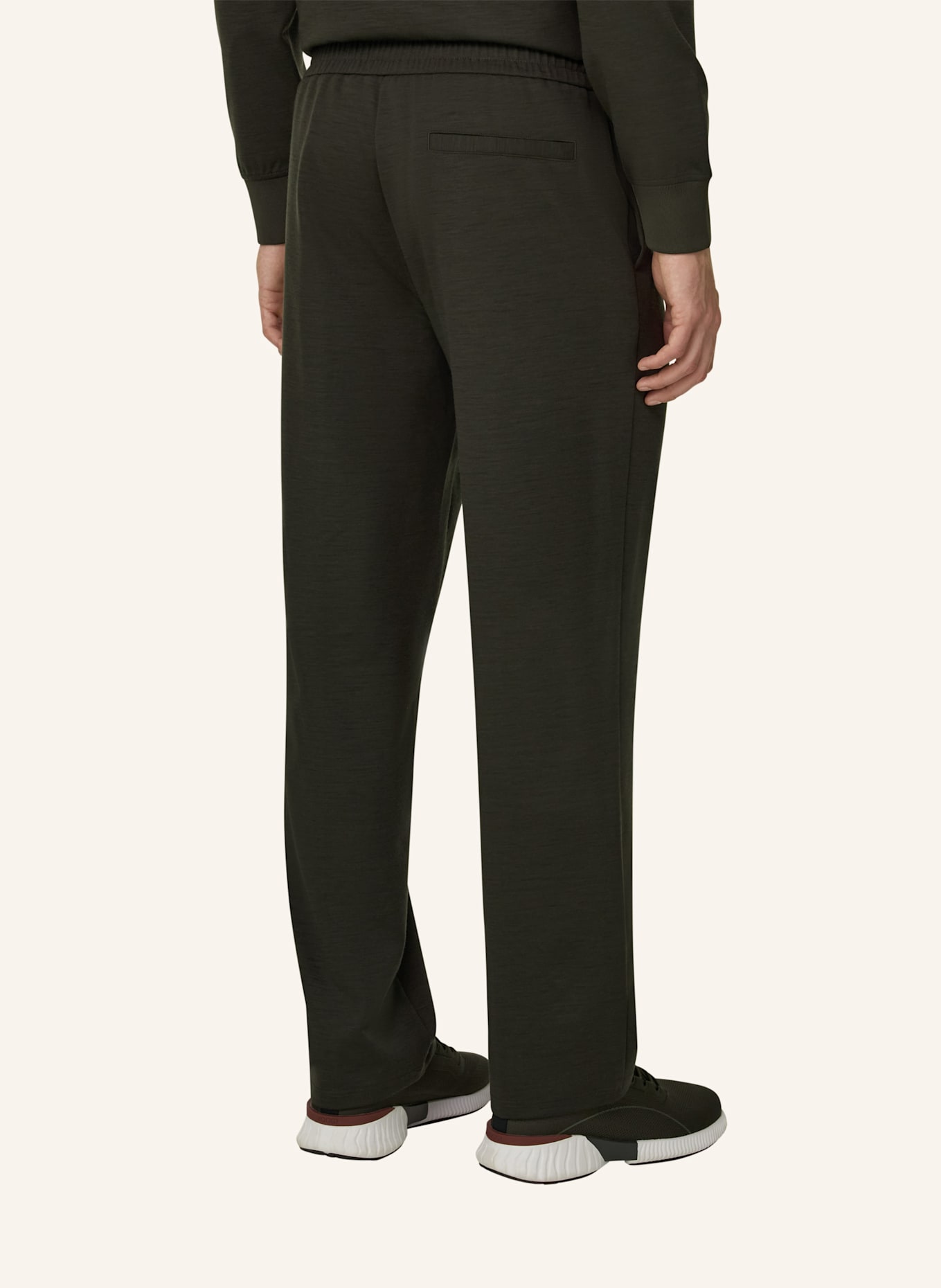 BOGGI MILANO Strickhose: DUNKELGRÜN