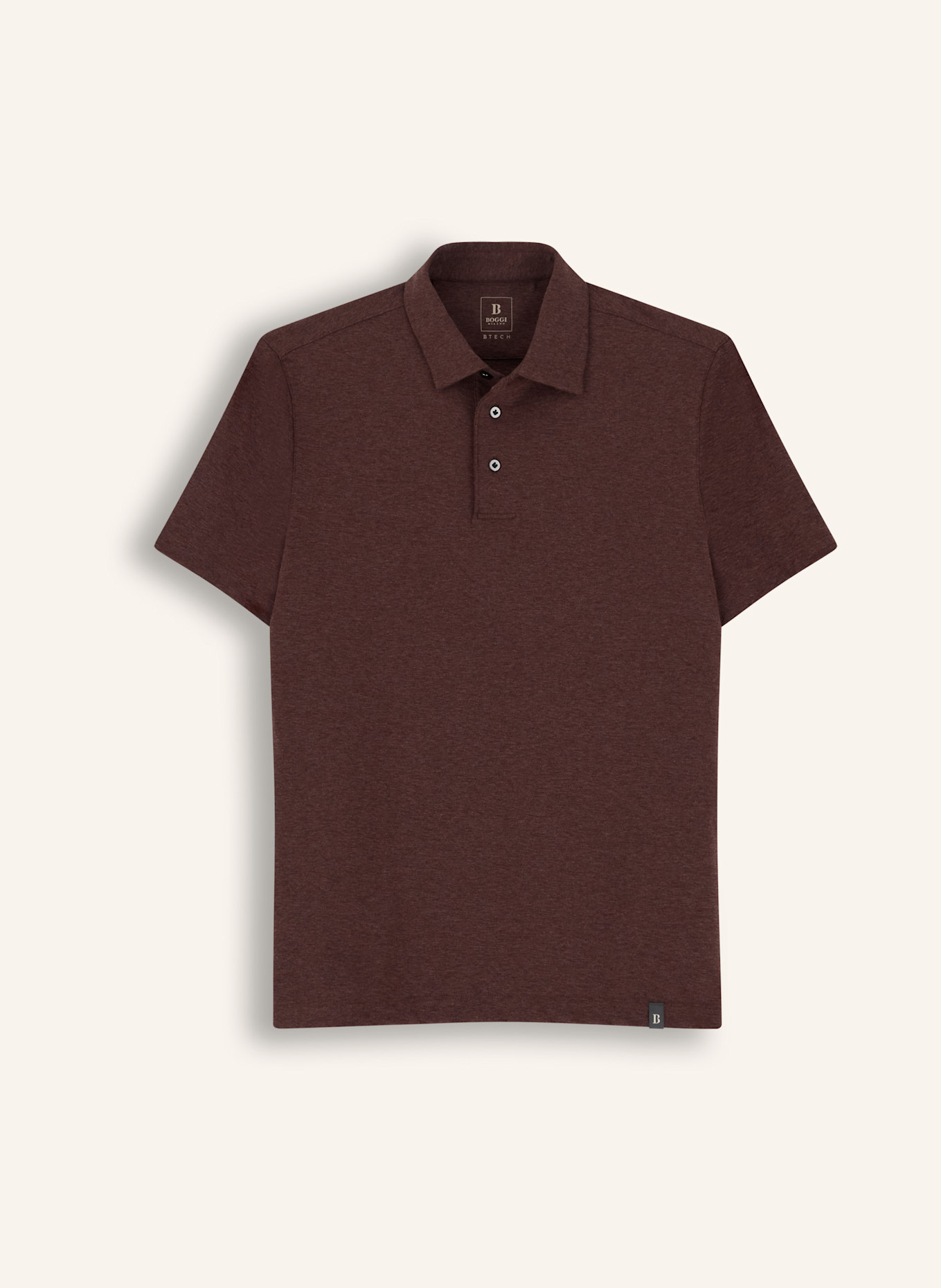 BOGGI MILANO Polo Shirt: DARK ORANGE