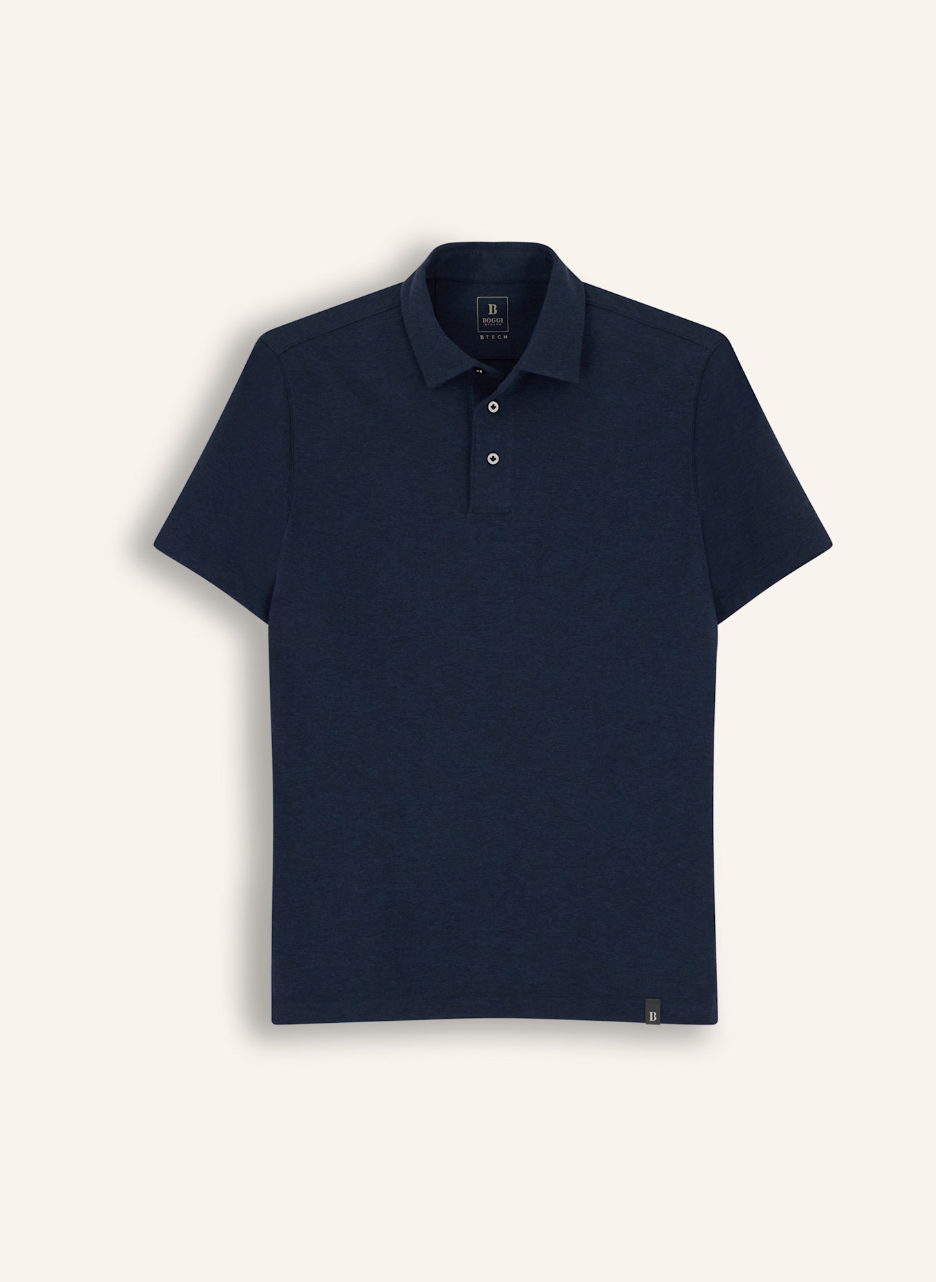 BOGGI MILANO Polo Shirt: BLUE