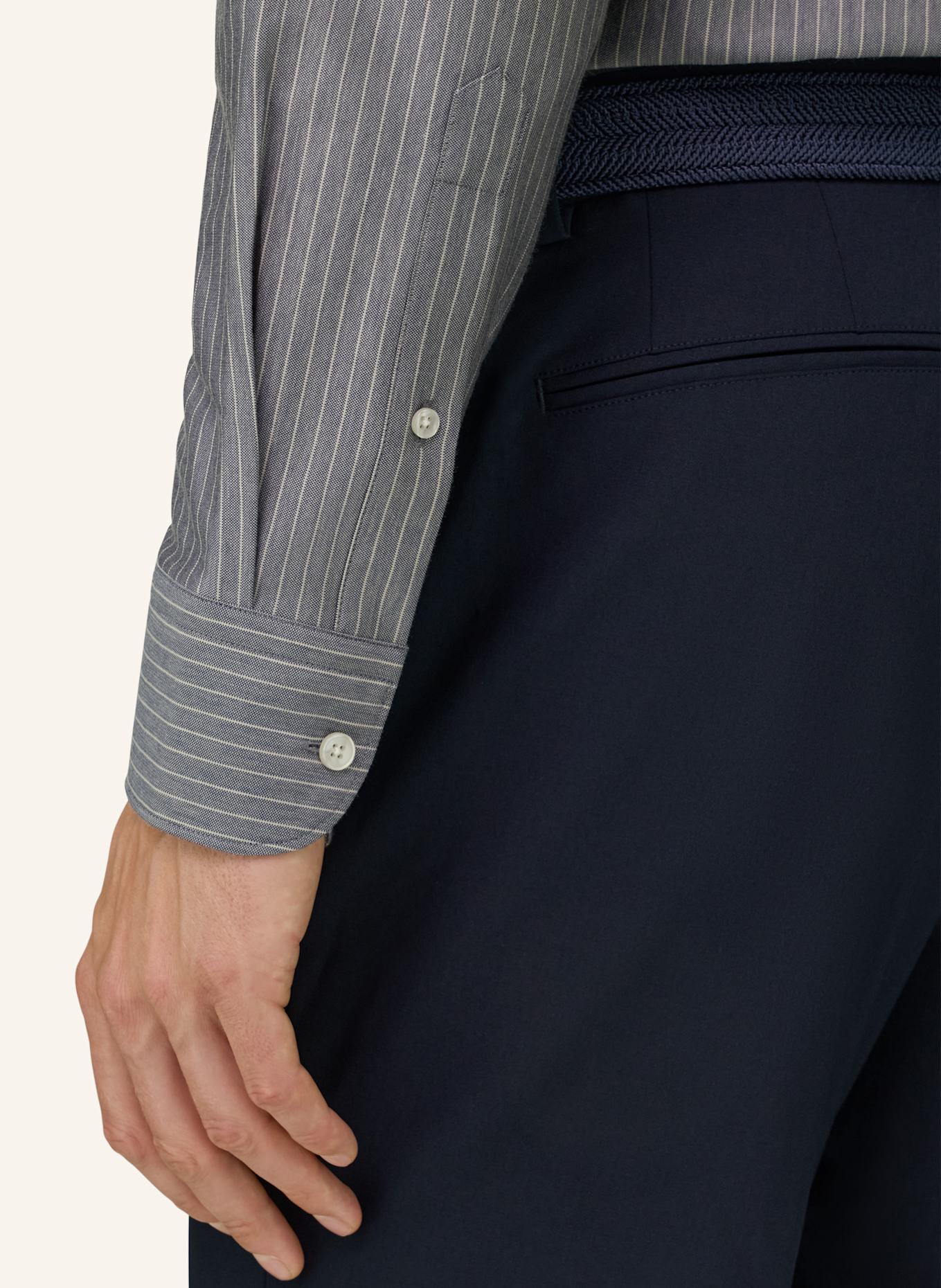 BOGGI MILANO Regular-Fit Jersey Shirt: BLUE